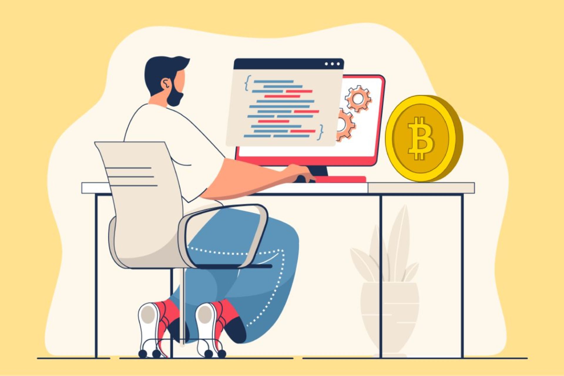 فریلنسر با درآمد رمزارزی