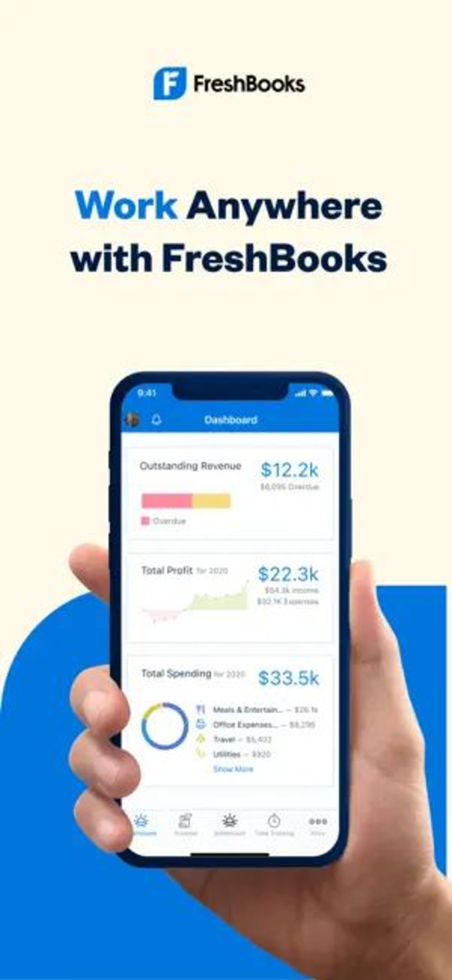 برنامه حسابداری FreshBooks 