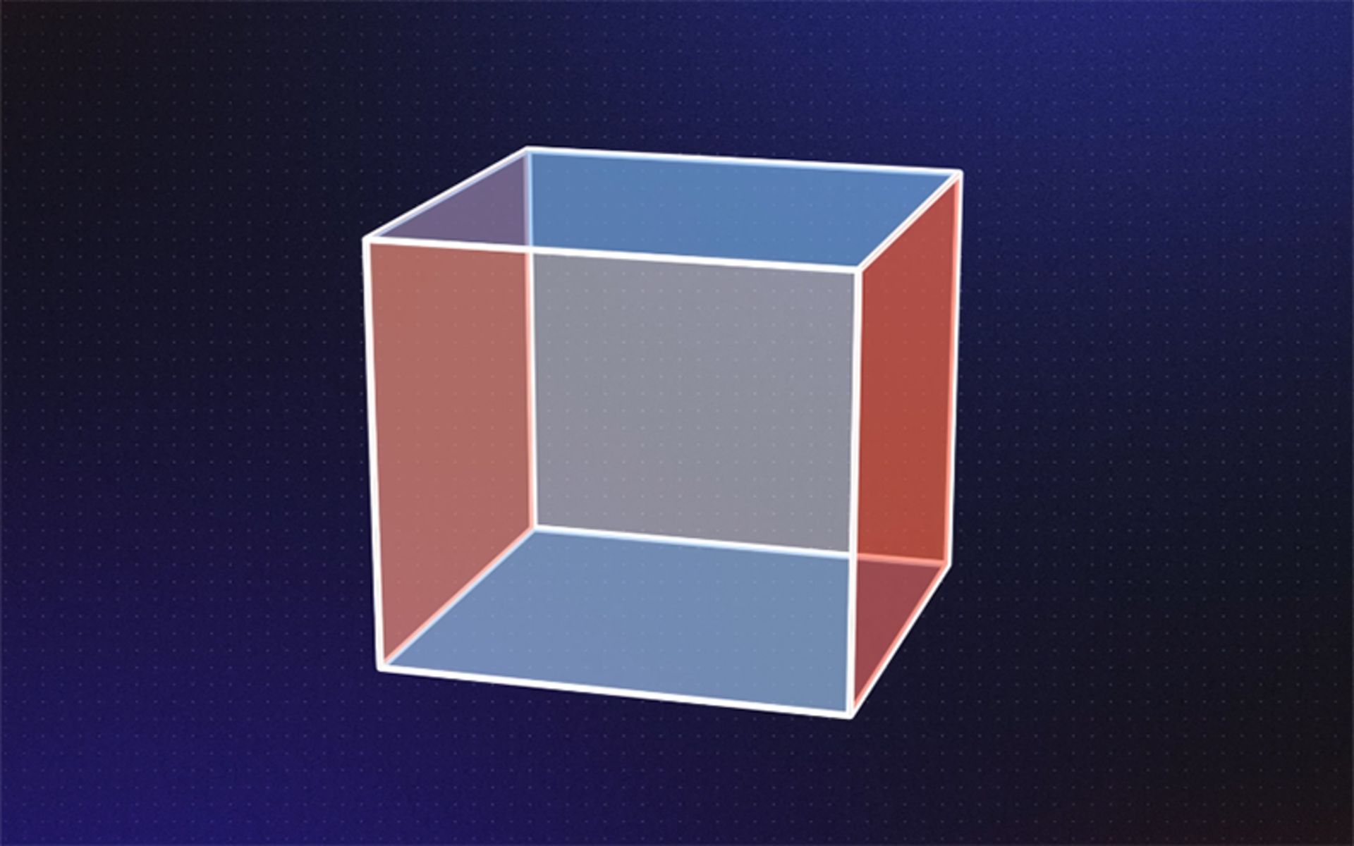 وجه عقب و جلوی مکعب