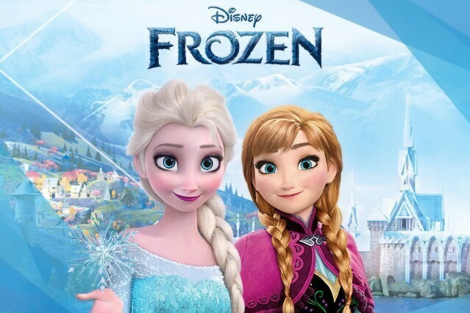 پوستر انیمیشن Frozen با شخصیت‌های اصلی