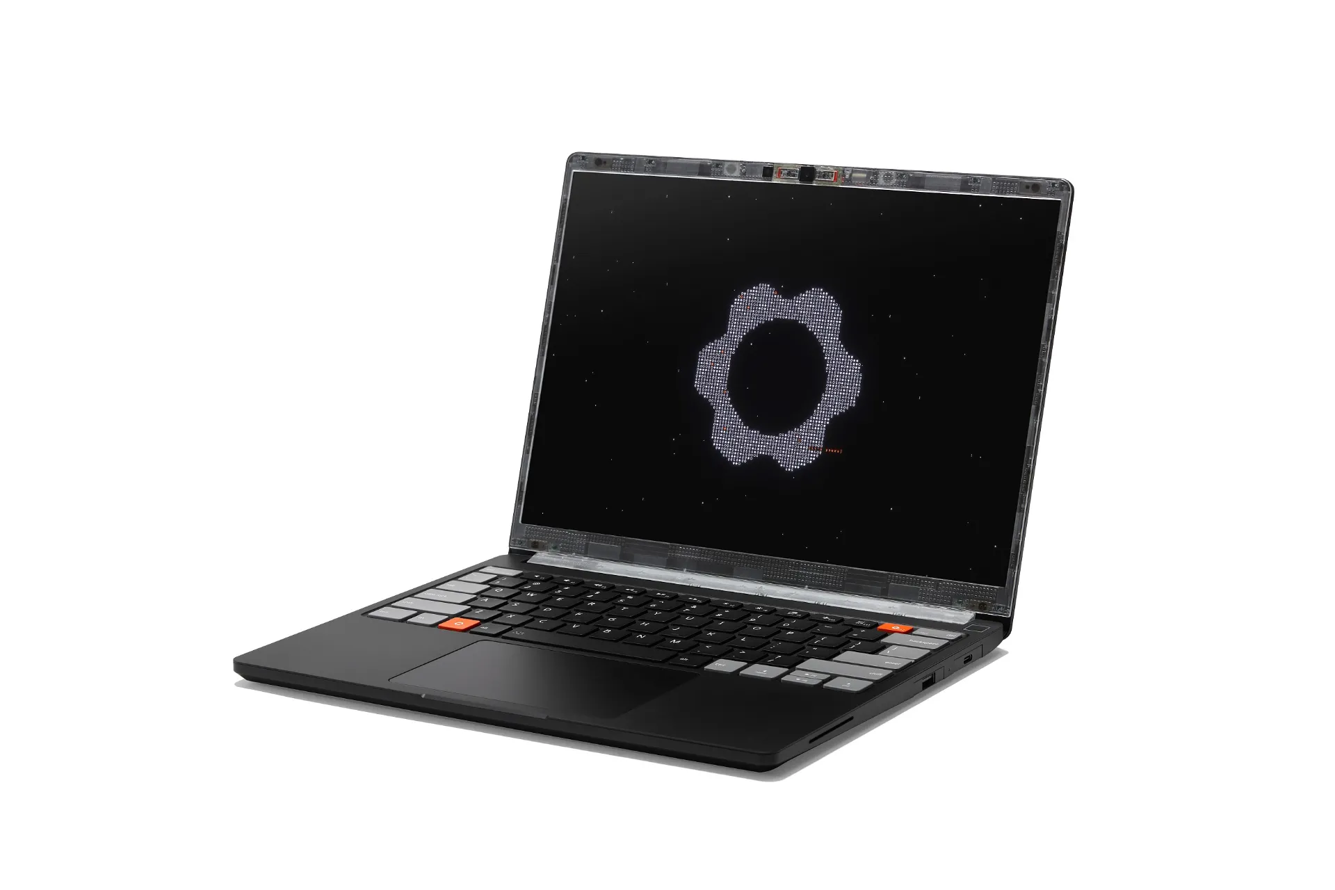 لپ‌تاپ ۱۳ پرو فریم‌ورک با بدنه شفاف