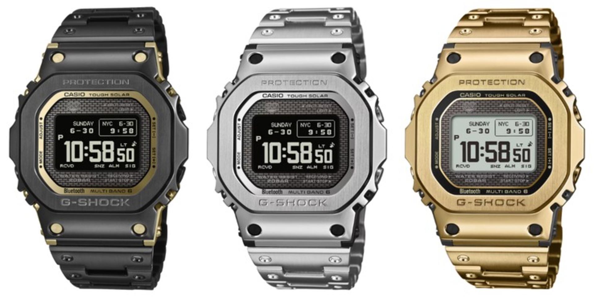 ساعت‌های سری G-Shock GMW-BZ5000 کاسیو در سه رنگ مختلف