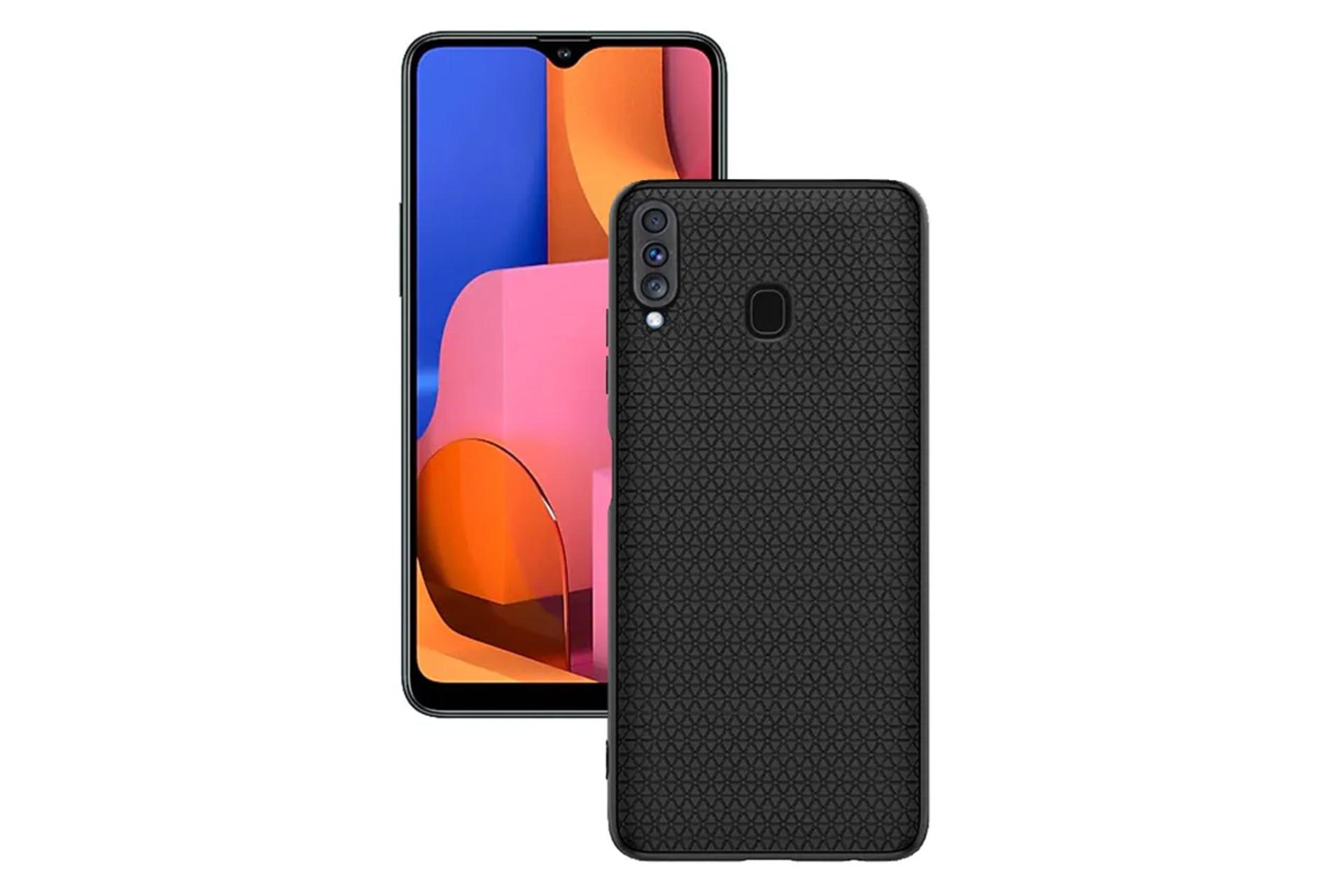 قاب گوشی جیتک مدل Liquid Shield مناسب سامسونگ Galaxy A20s رنگ مشکی
