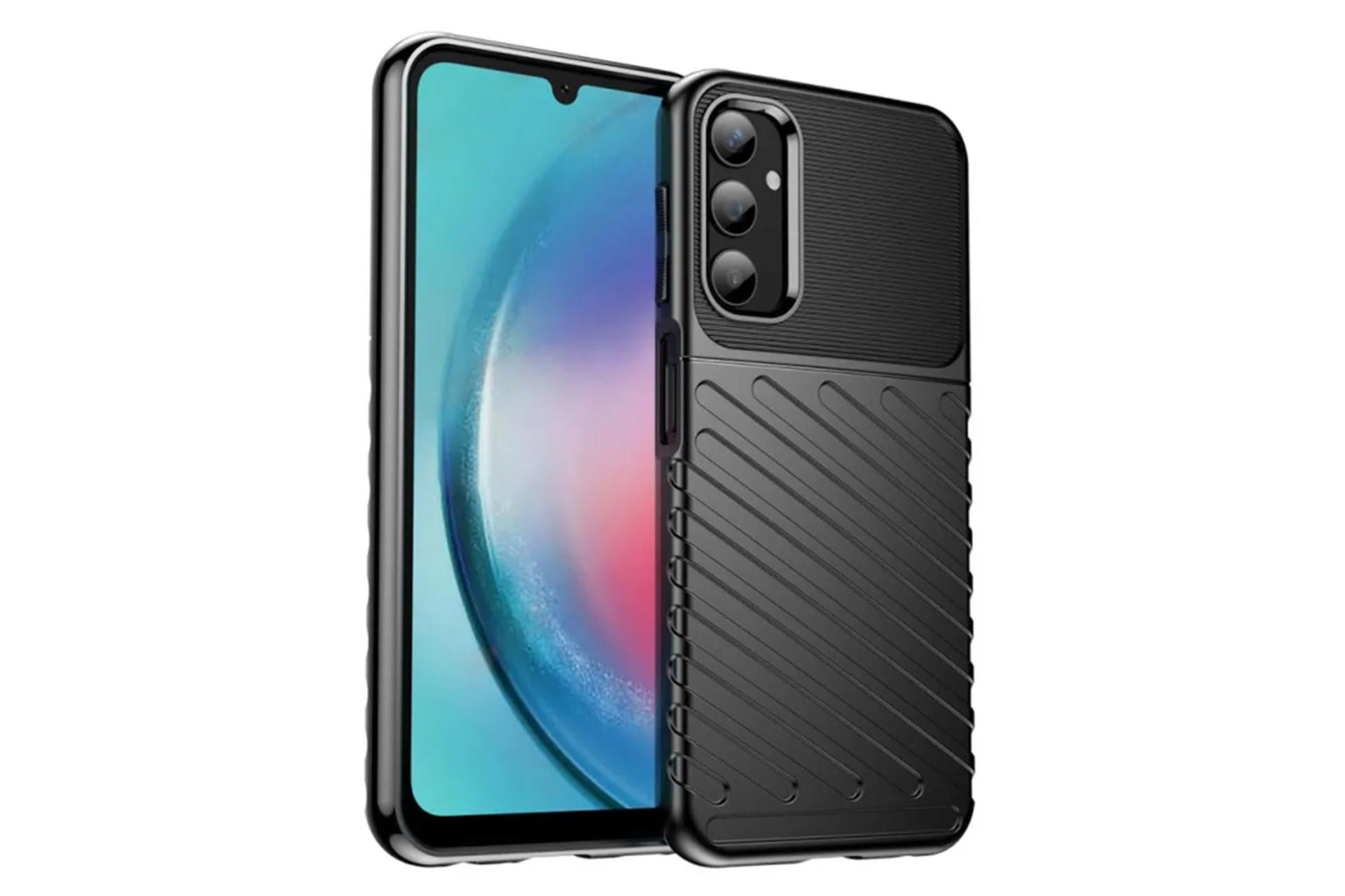 قاب گوشی جیتک مدل Thunder مناسب سامسونگ Galaxy A25 رنگ مشکی
