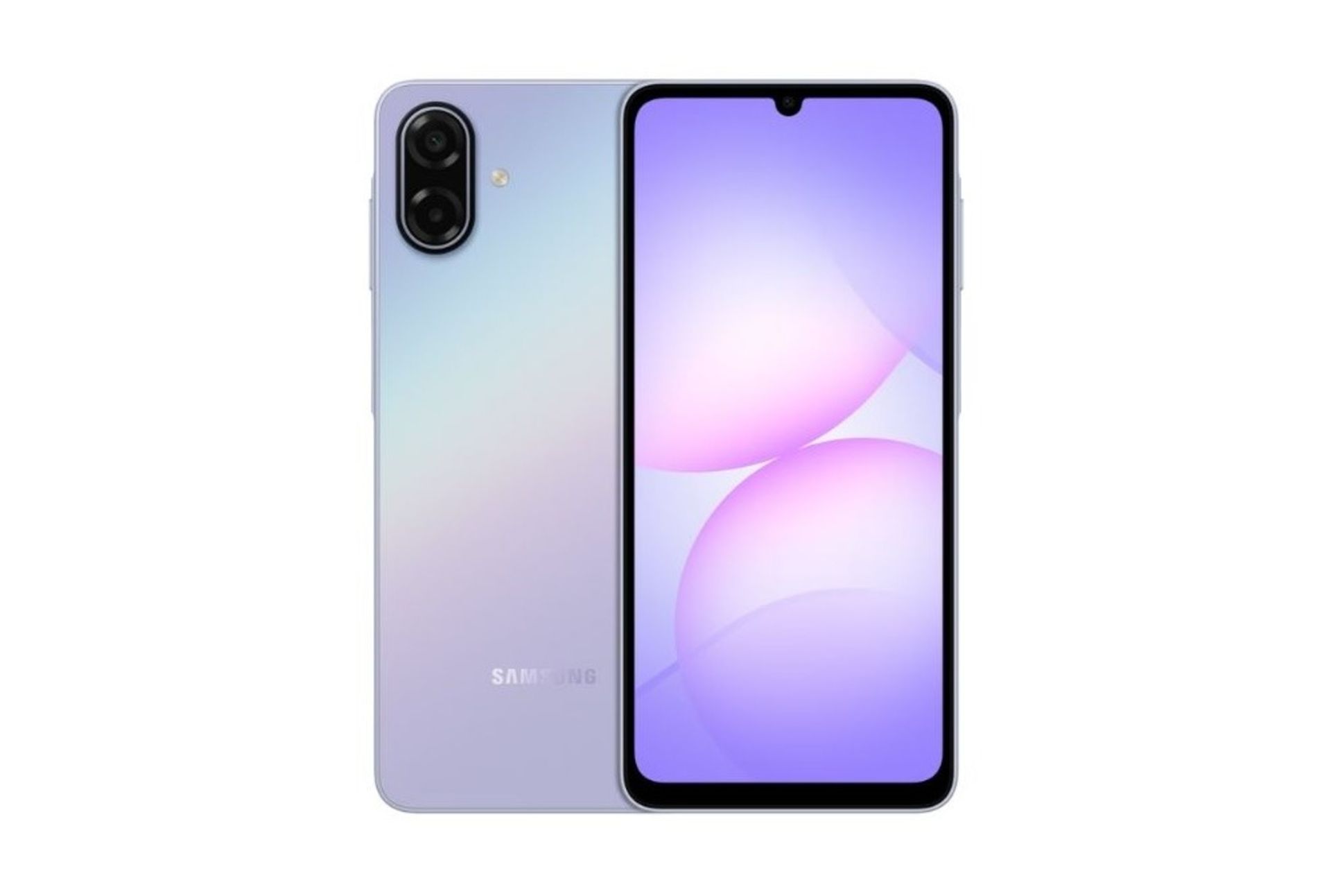 پنل پشت و جلو گوشی گلکسی A07 5G رنگ صورتی‌آبی