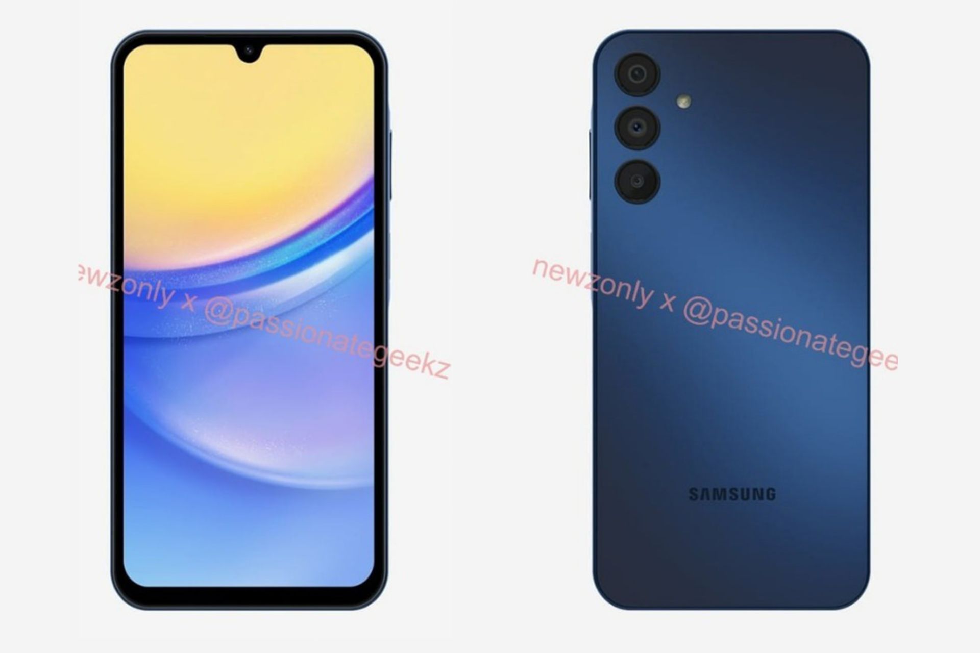 گوشی گلکسی A15 سامسونگ نمای پشت و جلو