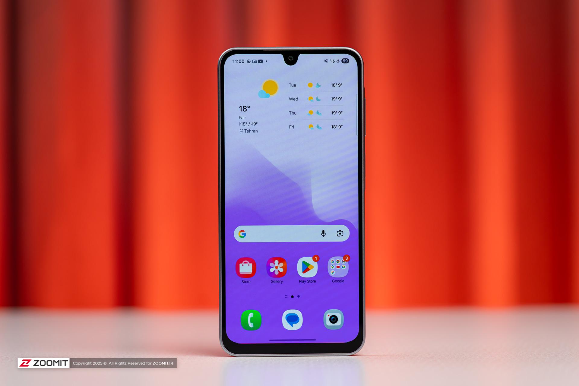 نمای جلو گلکسی A17