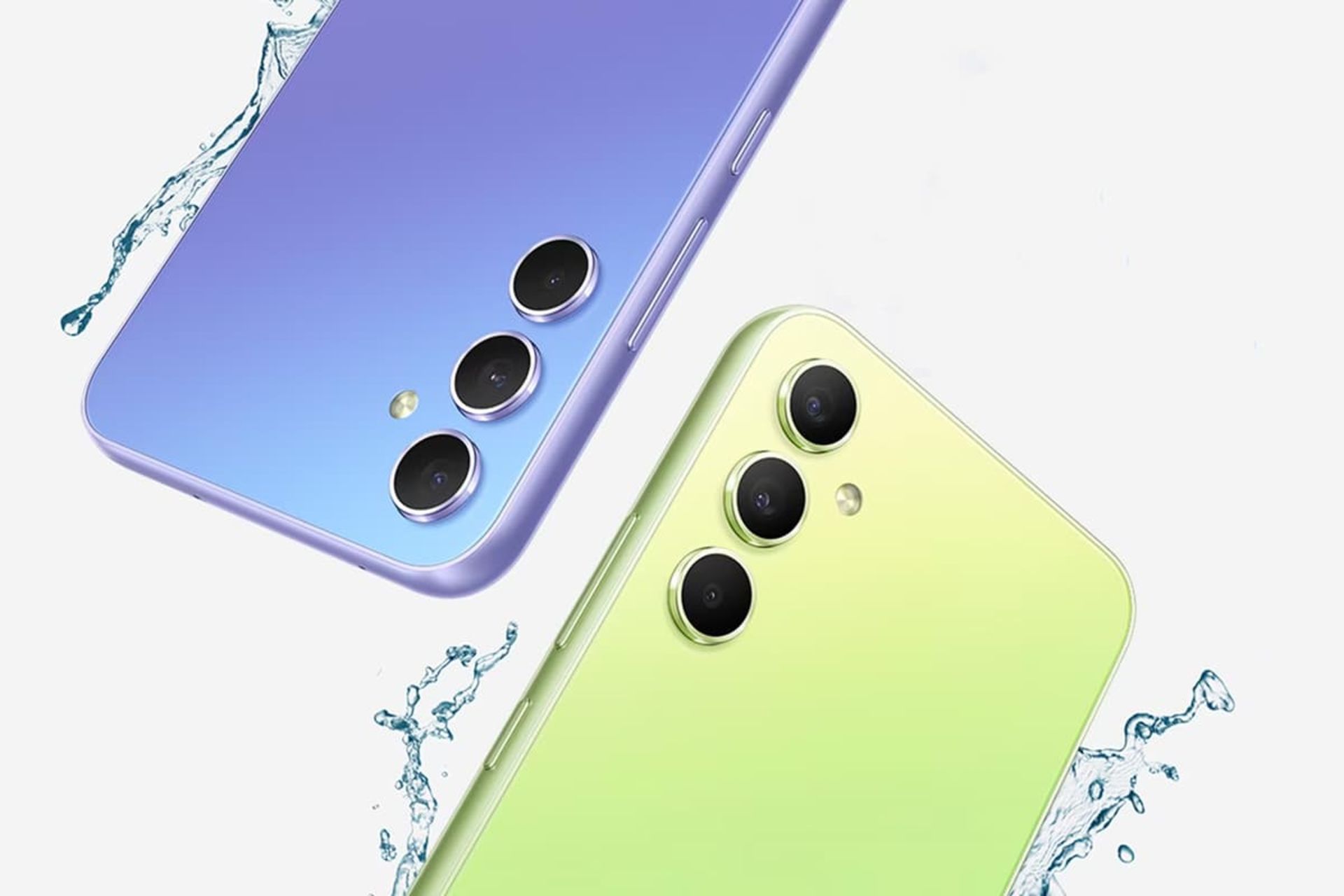 مدل لیمویی و بنفش گلکسی A34 سامسونگ