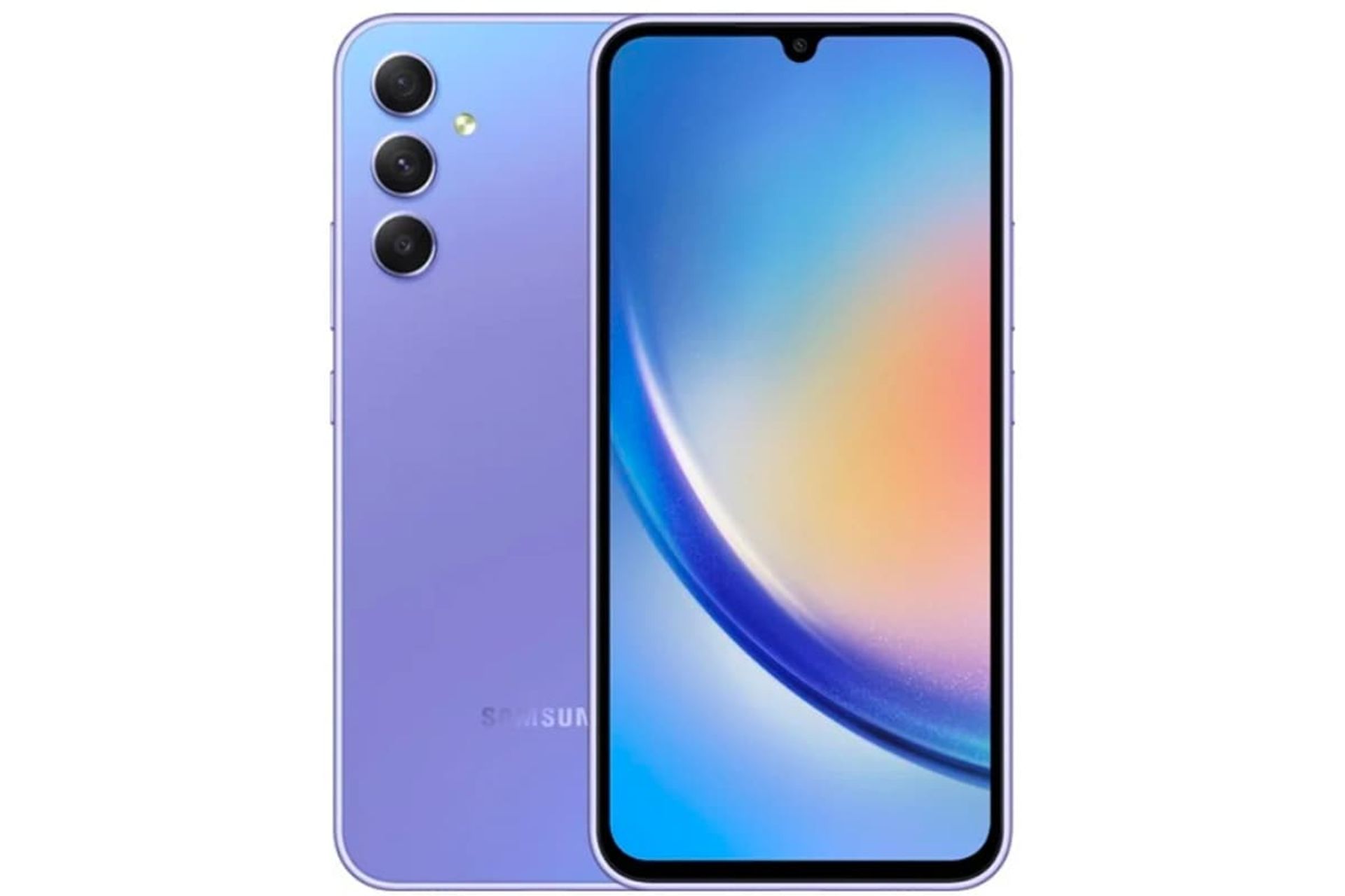 گلکسی A34 سامسونگ در رنگ بنفش