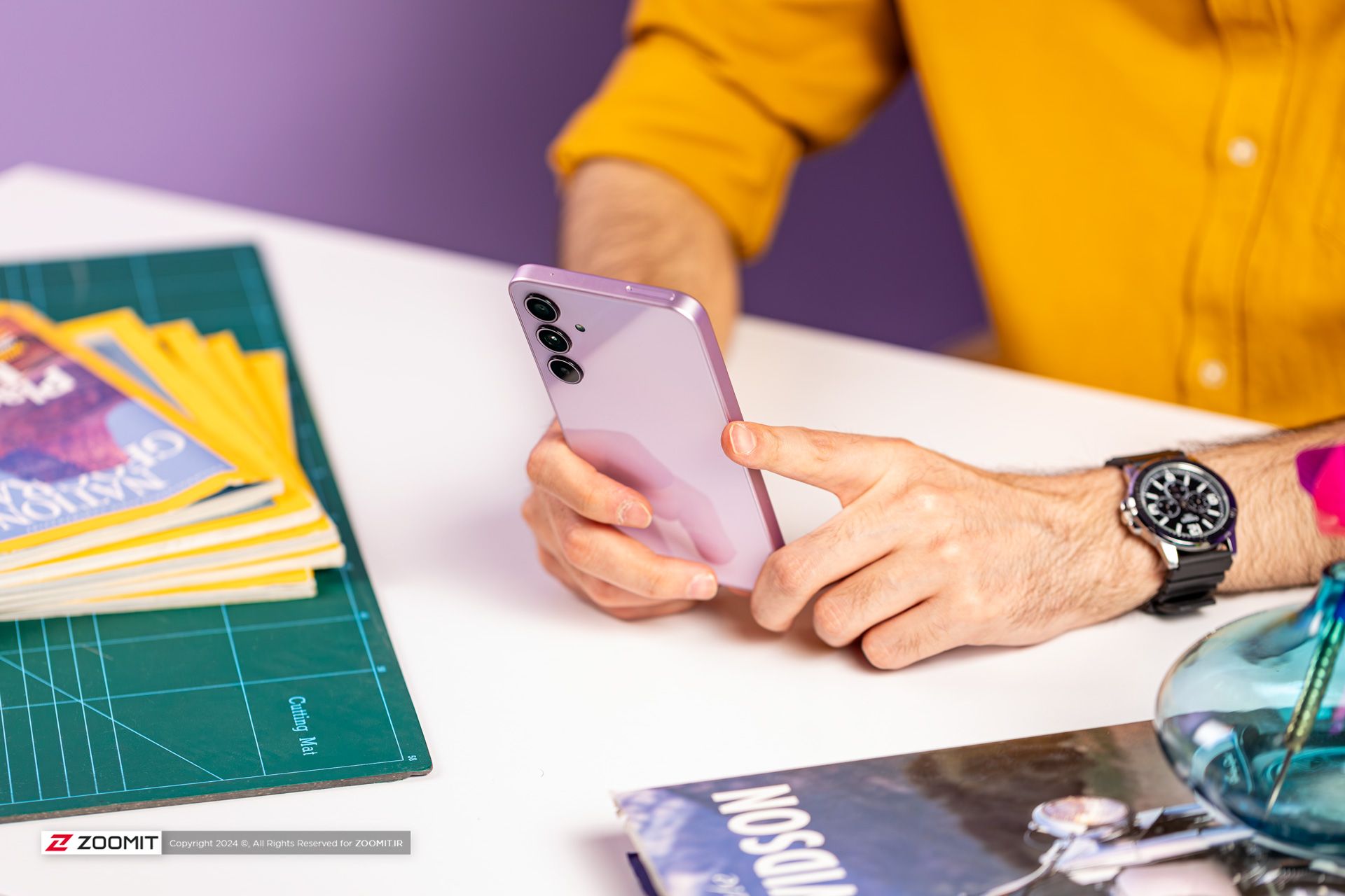 کار کردن روزمره با گلکسی A35