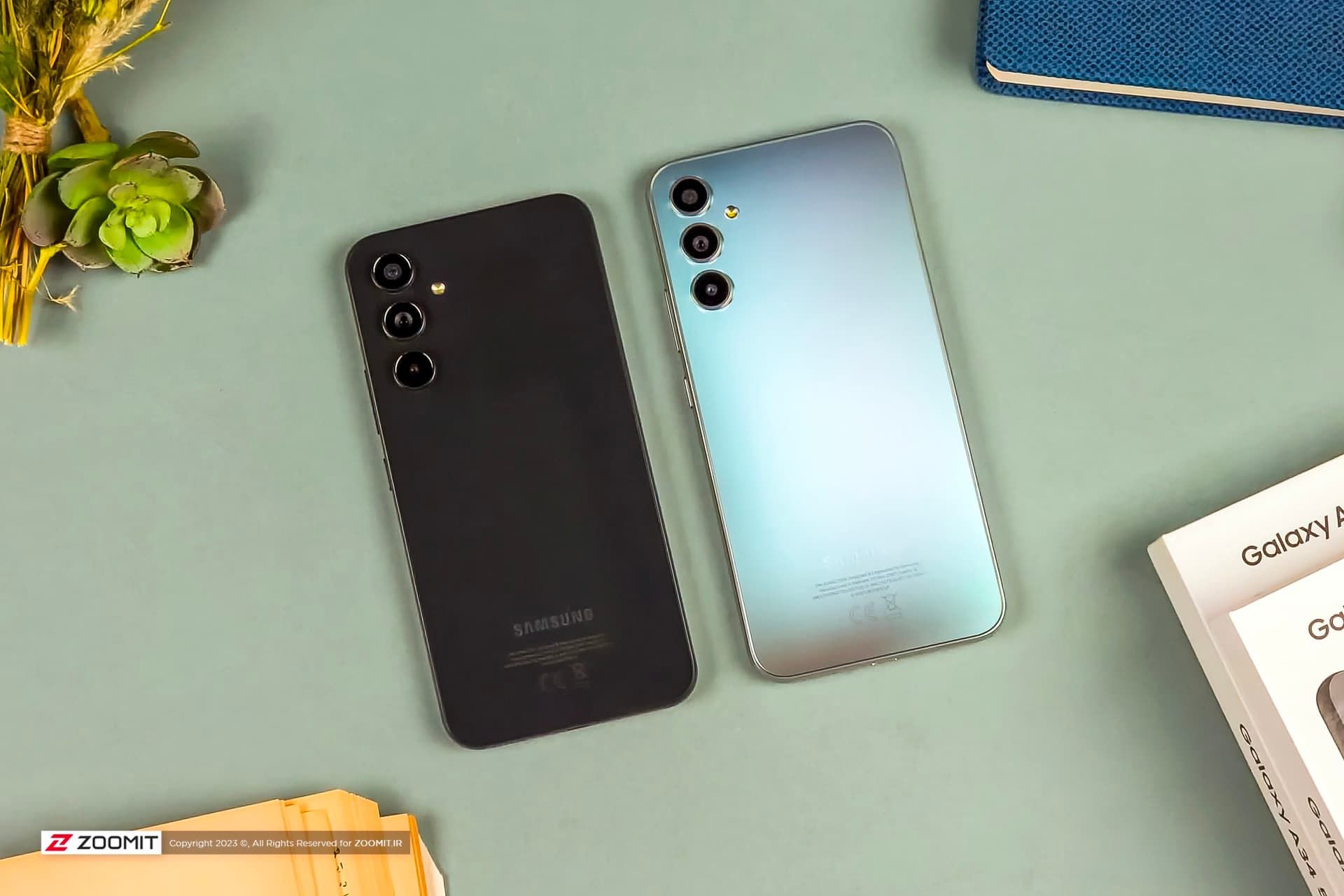 گلکسی A54 و گلکسی A34 از نمای پشت