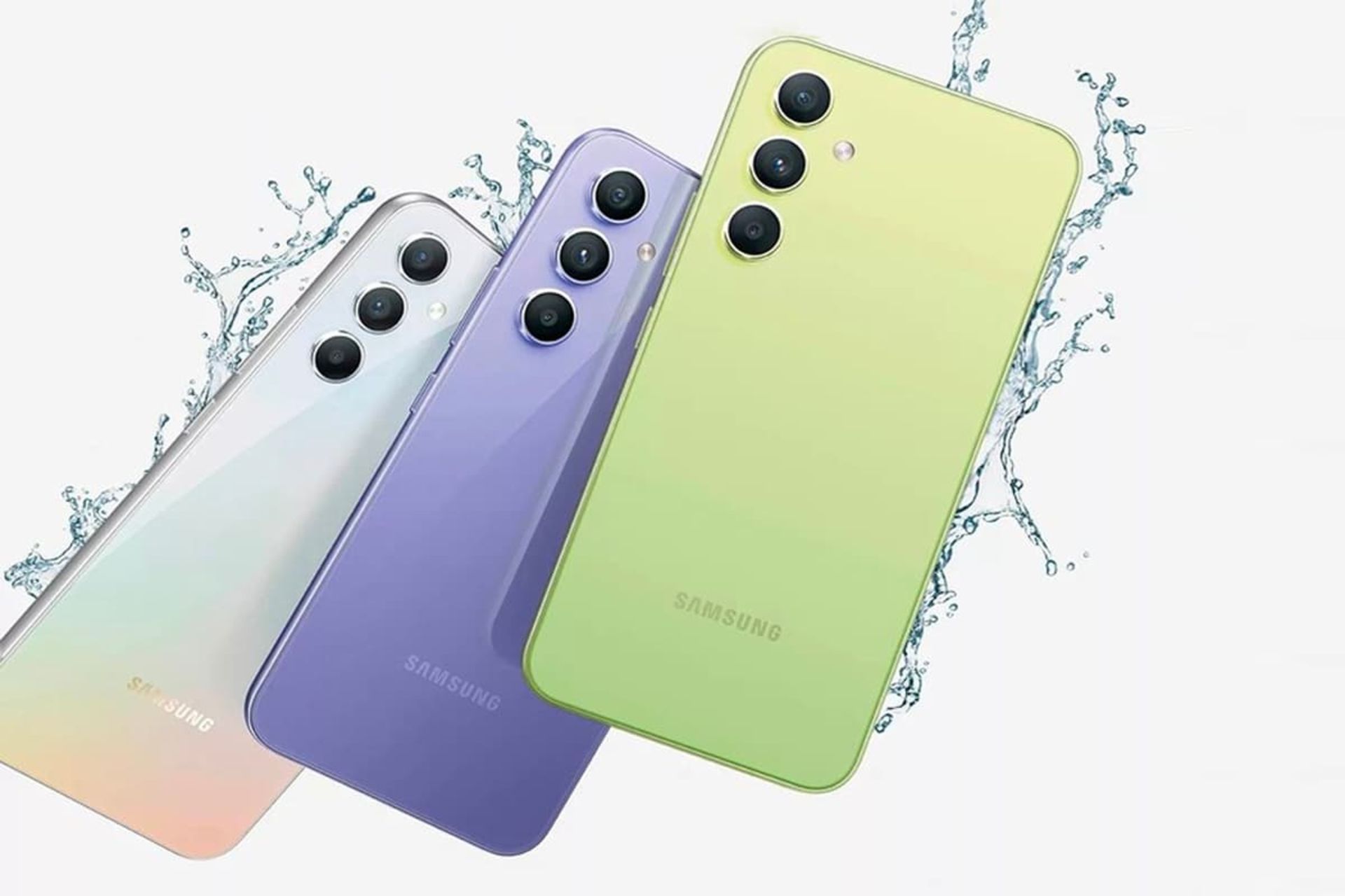 پوستر رسمی گلکسی A54 در سه رنگ 