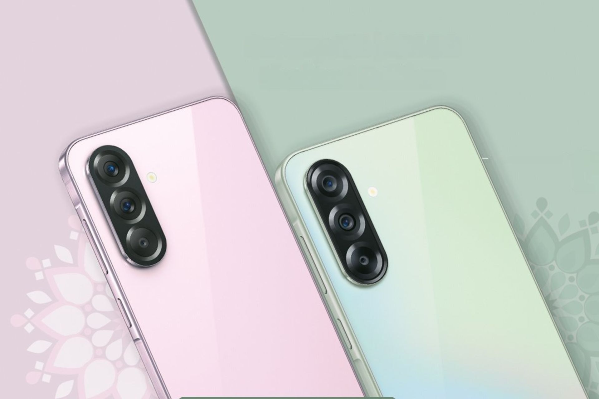 گلکسی A56 و A36 صورتی و سبز