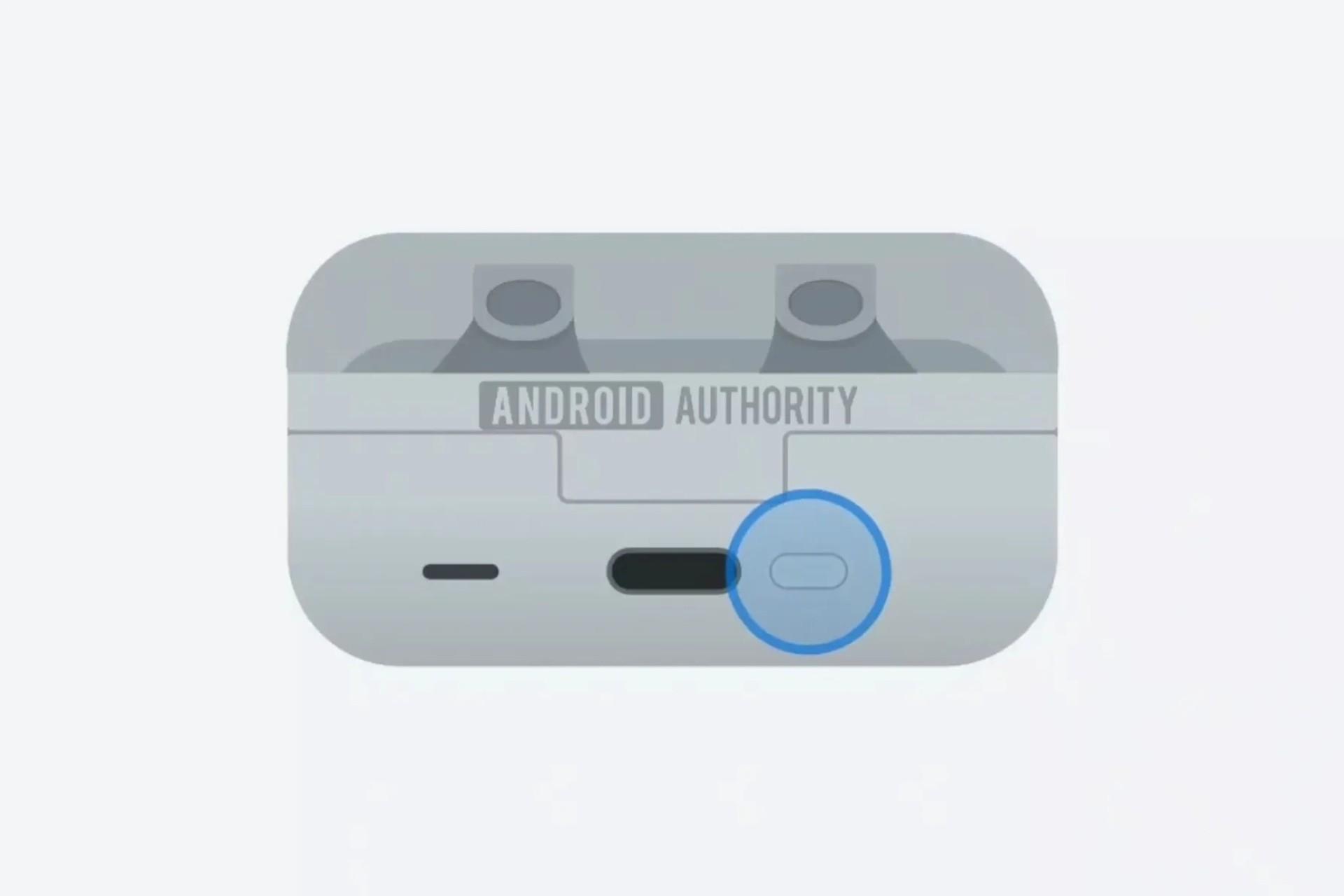 نمای شماتیک از کیس شارژ گلکسی بادز ۴ پرو