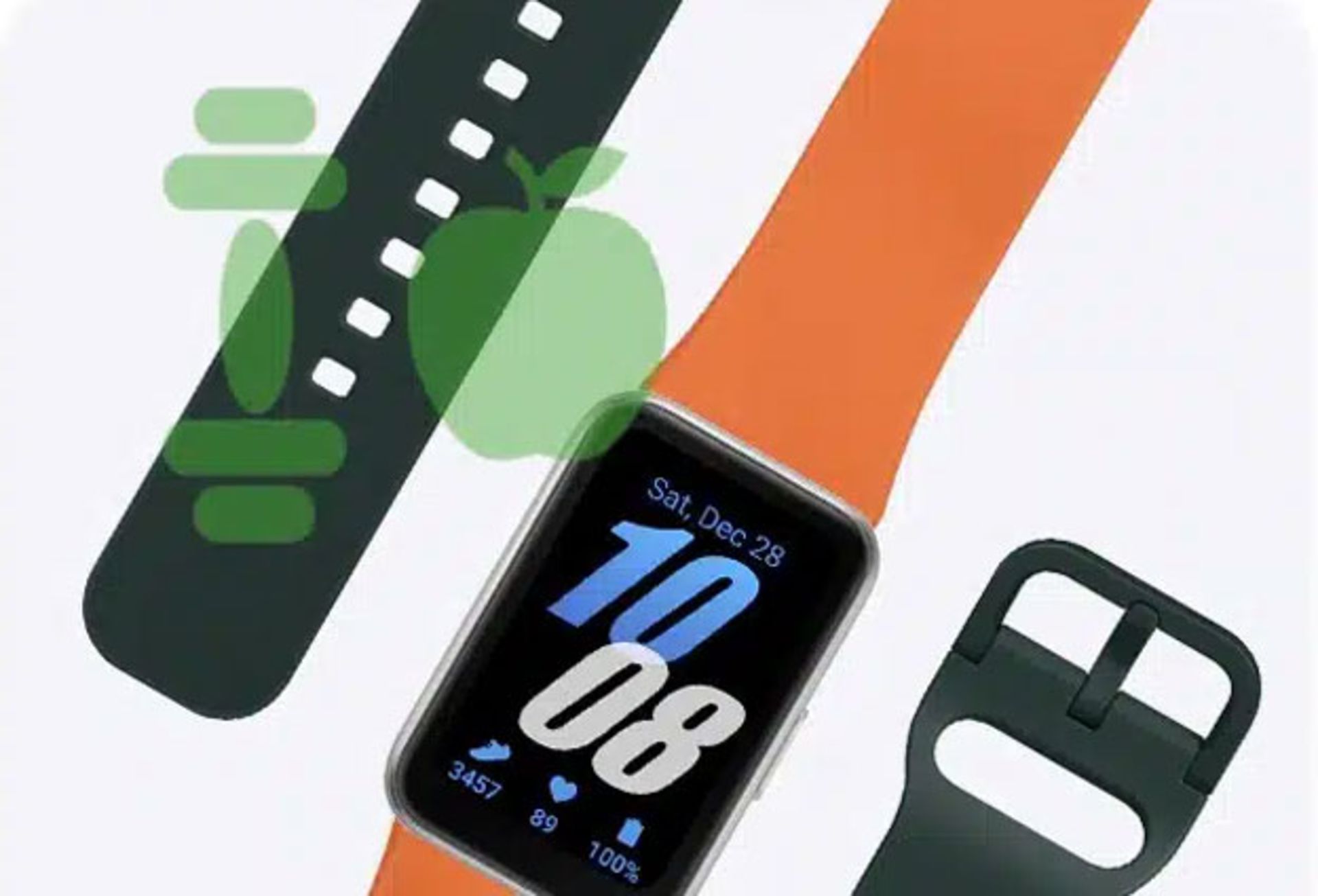  تصویر فاش شده از وبسایت سامسونگ مچ‌بند هوشمند گلکسی فیت ۳ در دو رنگ نارنجی و سبز