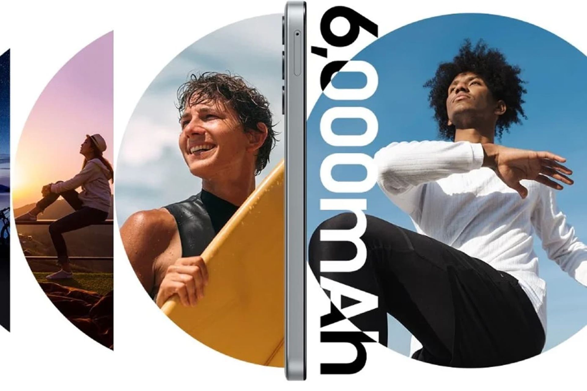 نمای کناری و جزئیات باتری گلکسی M15 5G سامسونگ