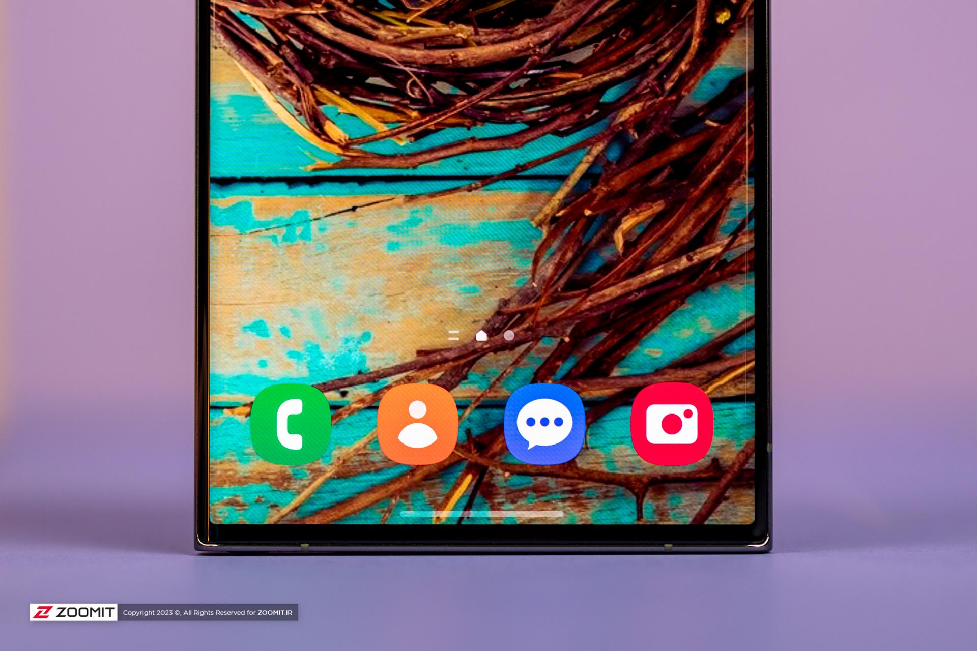 حاشیه نمایشگر گلکسی اس ۲۳ اولترا / Galaxy S23 Ultra