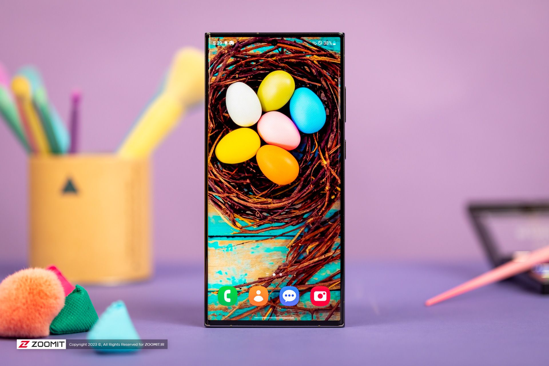 گلکسی اس ۲۳ اولترا / Galaxy S23 Ultra از نمای جلو