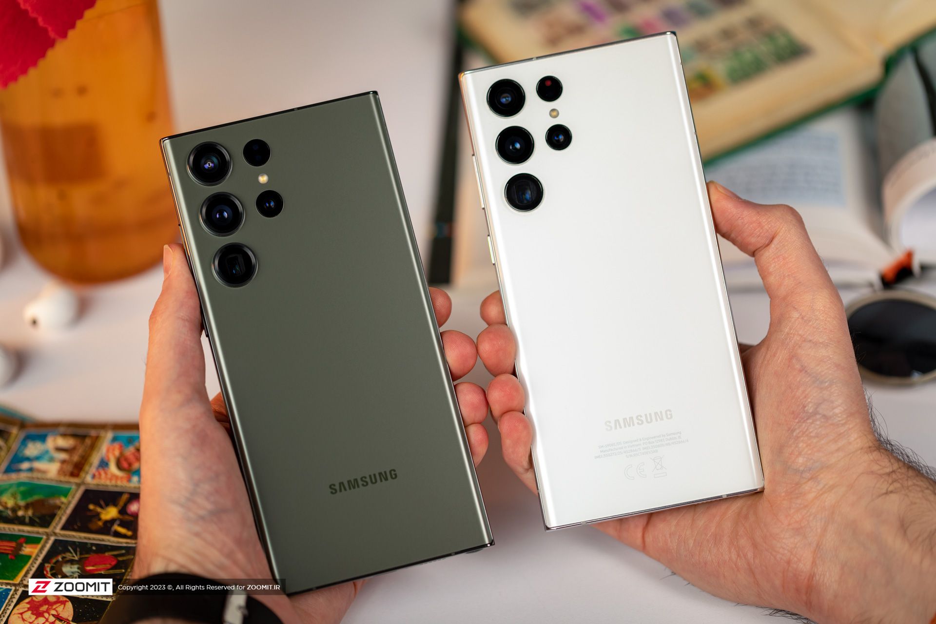 گلکسی اس ۲۳ اولترا / Galaxy S23 Ultra سامسونگ در کنار S22 اولترا