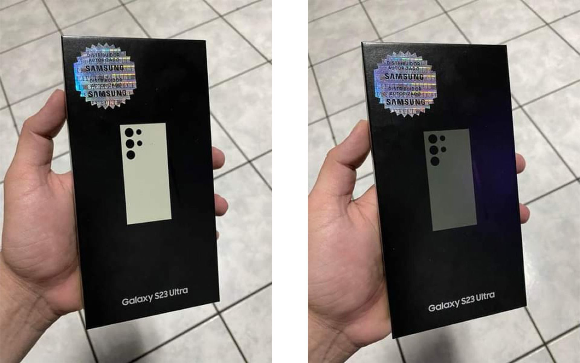 گلکسی اس ۲۳ اولترا پیش‌از رونمایی در فروشگاه خرده فروشی
