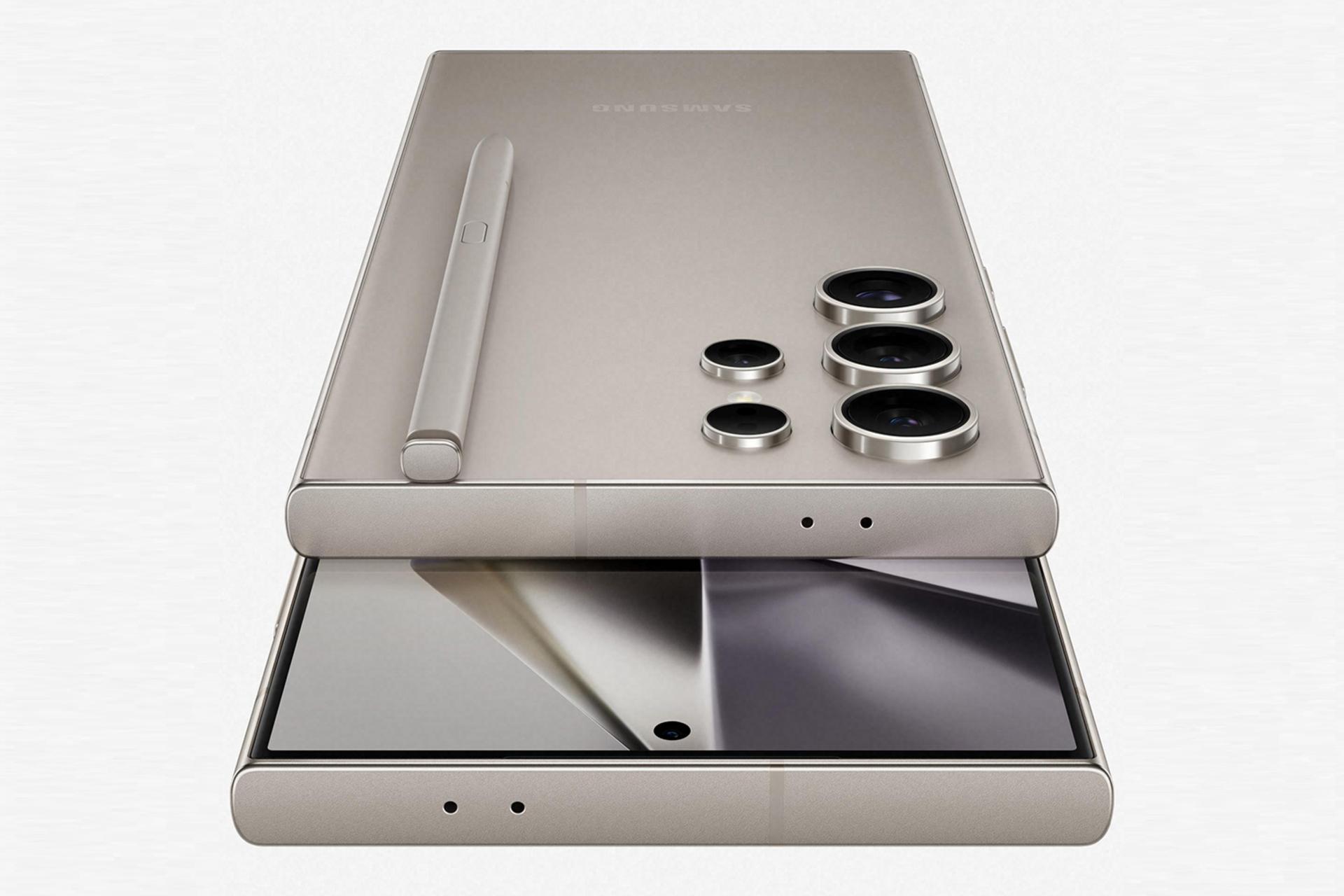 گلکسی S24 اولترا به رنگ خاکستری تیتانیومی