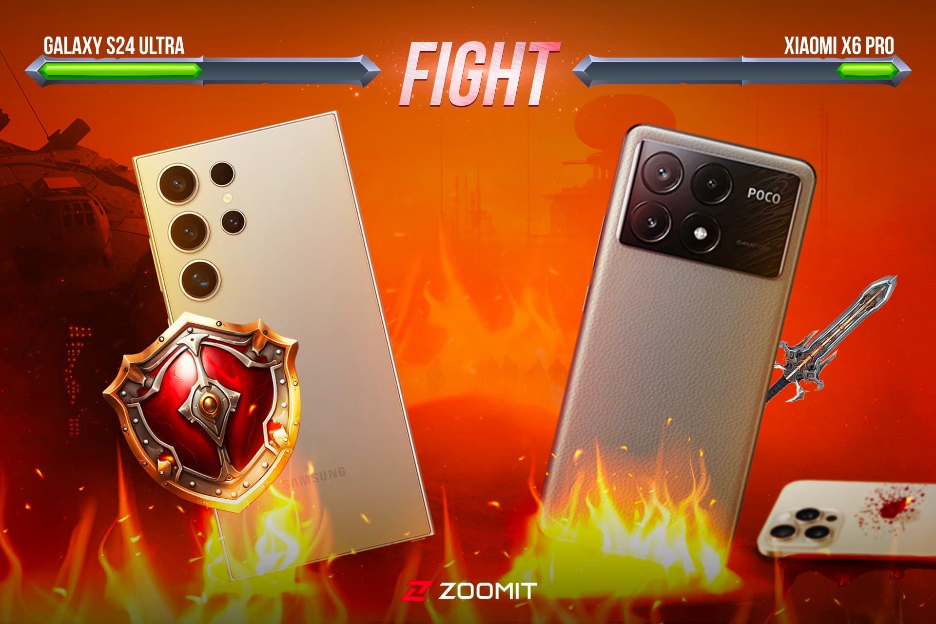 مبارزه گلکسی اس ۲۴ اولترا و پوکو ایکس ۶ پرو با قالب بازی تکن
