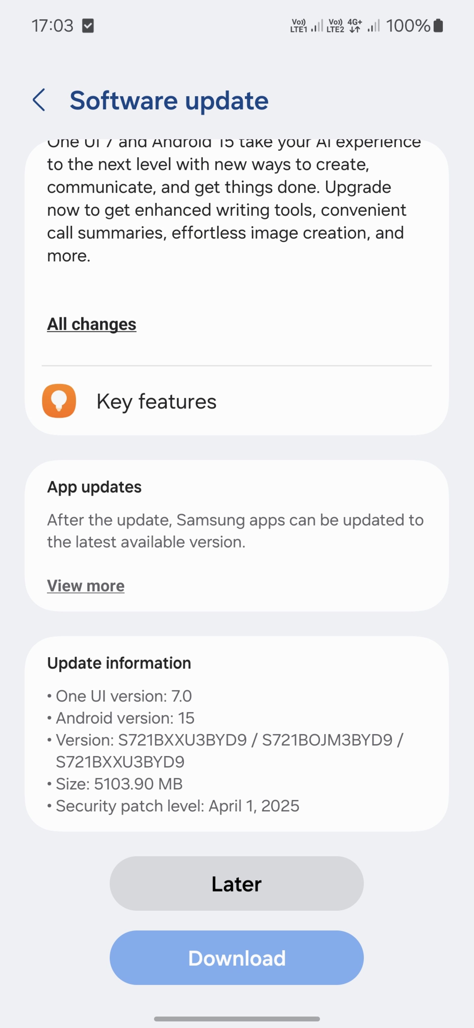 آپدیت One UI 7 برای گلکسی S24 FE در ایران
