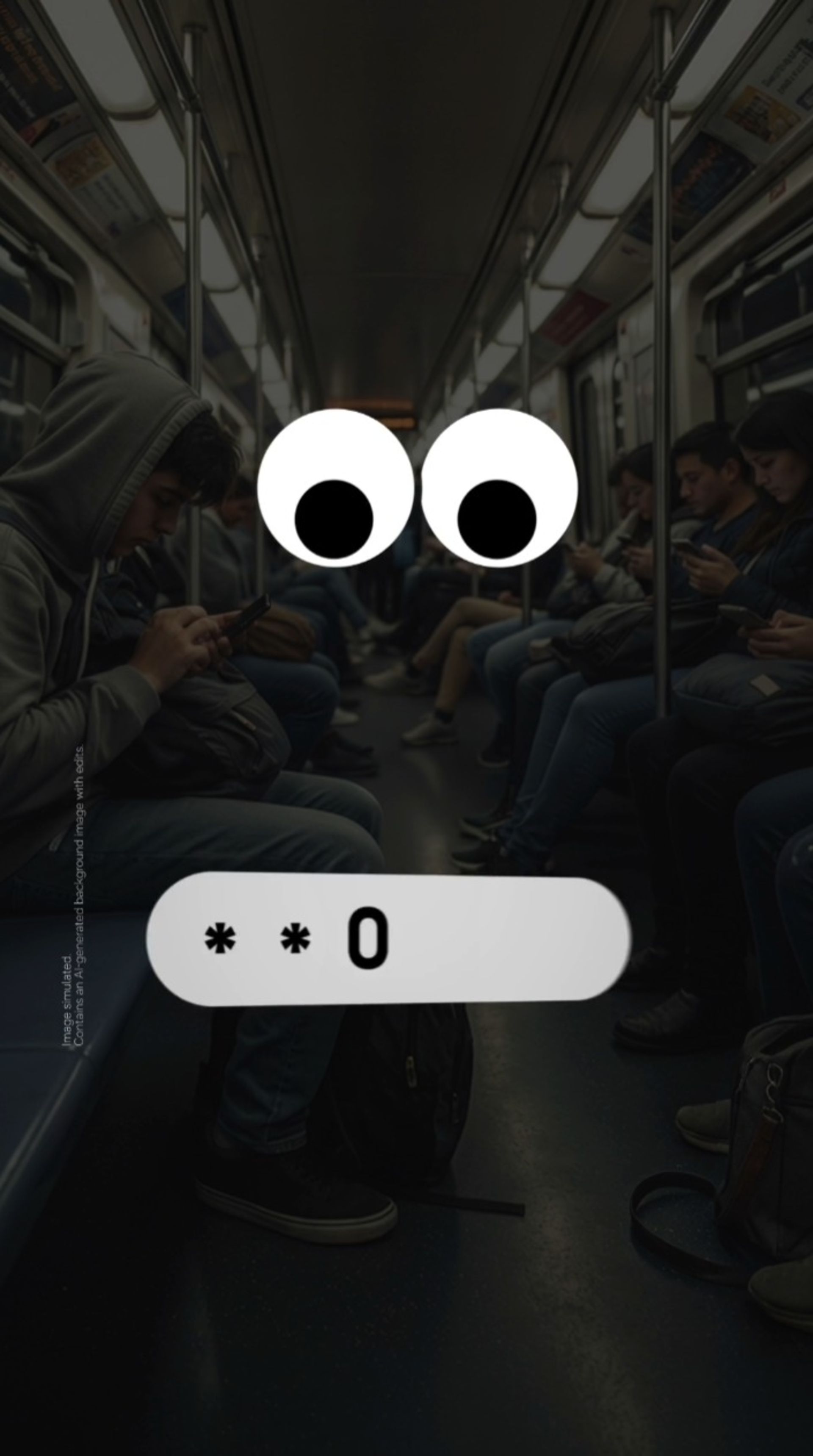 واردکردن پسورد در نمایشگر حریم خصوصی گلکسی S26 اولترا در مترو