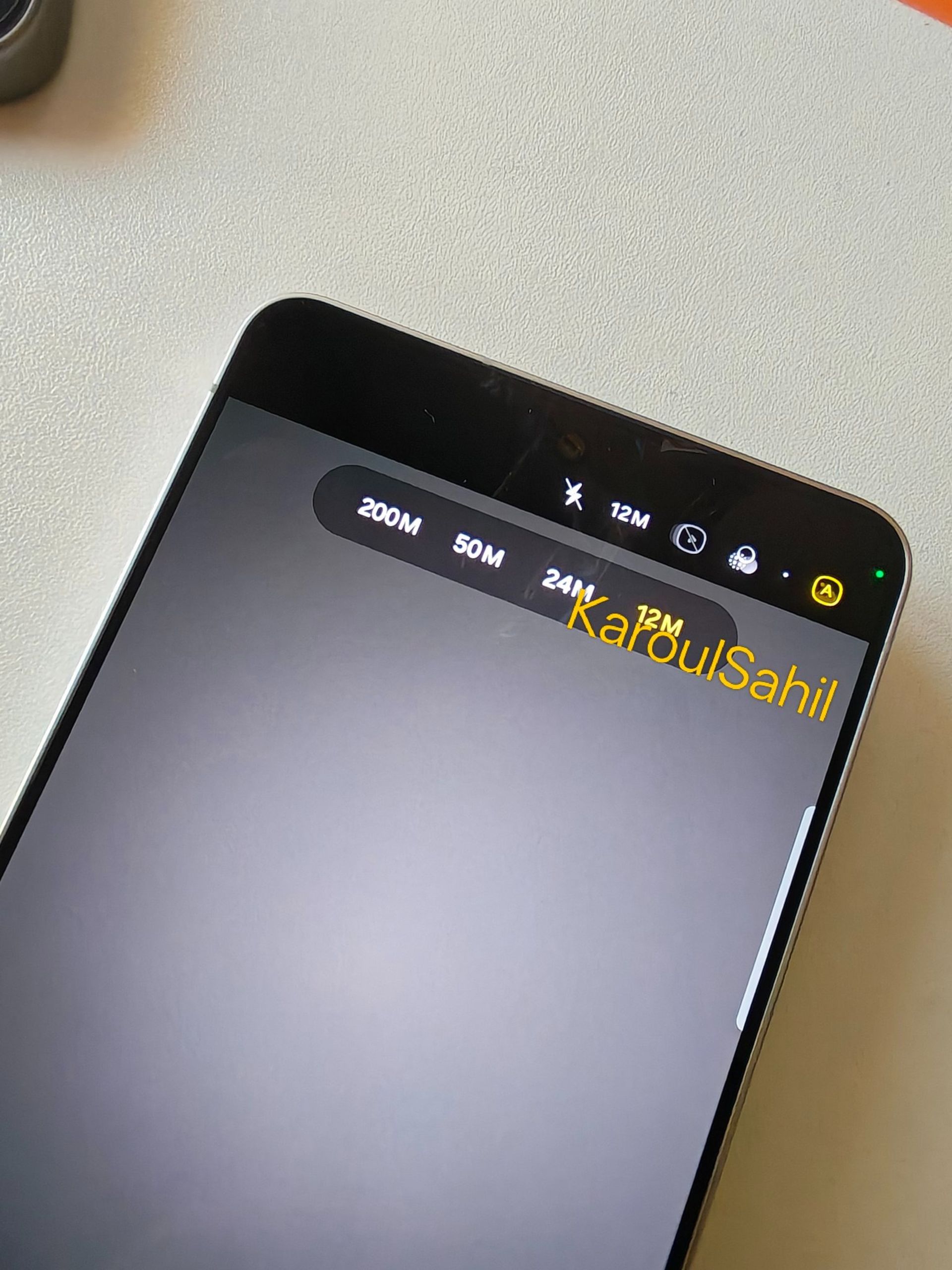 گزینه‌ی عکاسی با وضوح ۲۴ مگاپیکسل در اپ دوربین گلکسی S26 اولترا