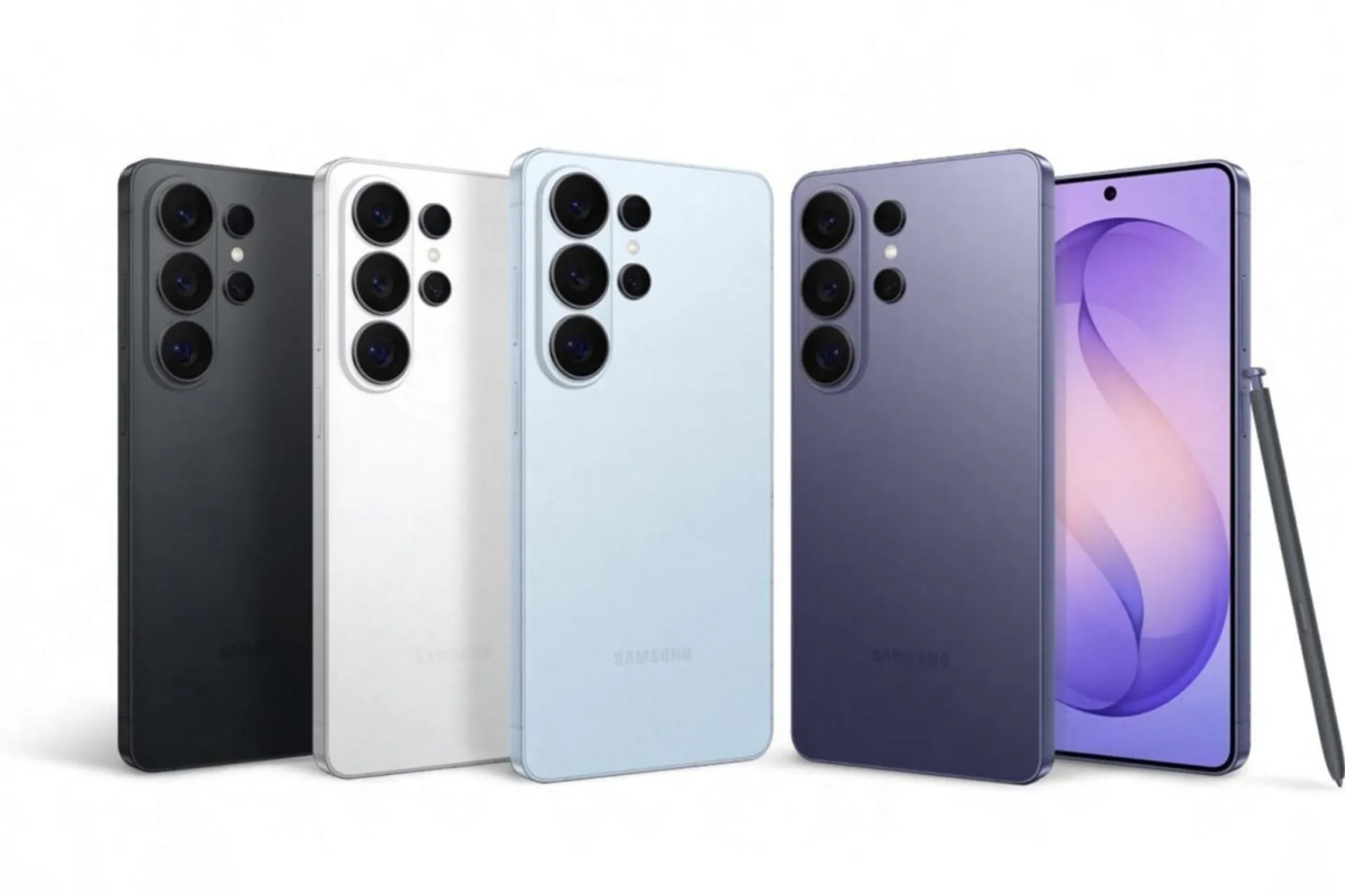 پنل پشت و نمایشگر و رنگ‌بندی گلکسی S26 اولترا