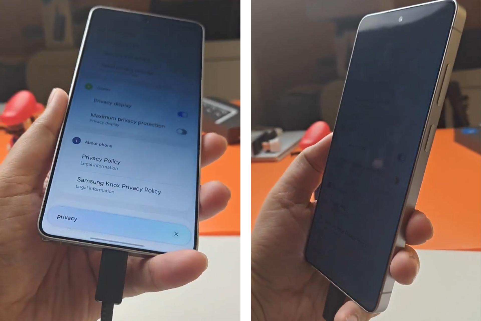 قابلیت نمایشگر حریم خصوصی گلکسی S26 اولترا