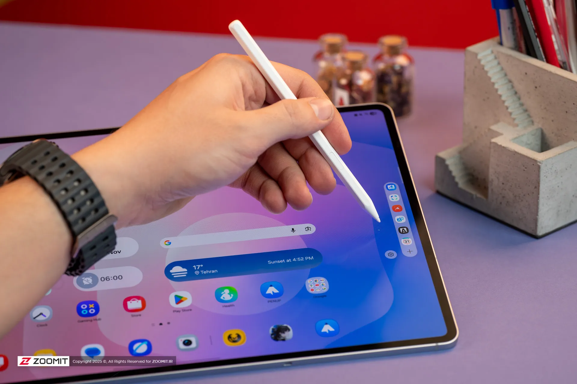 کار کردن با قلم تبلت