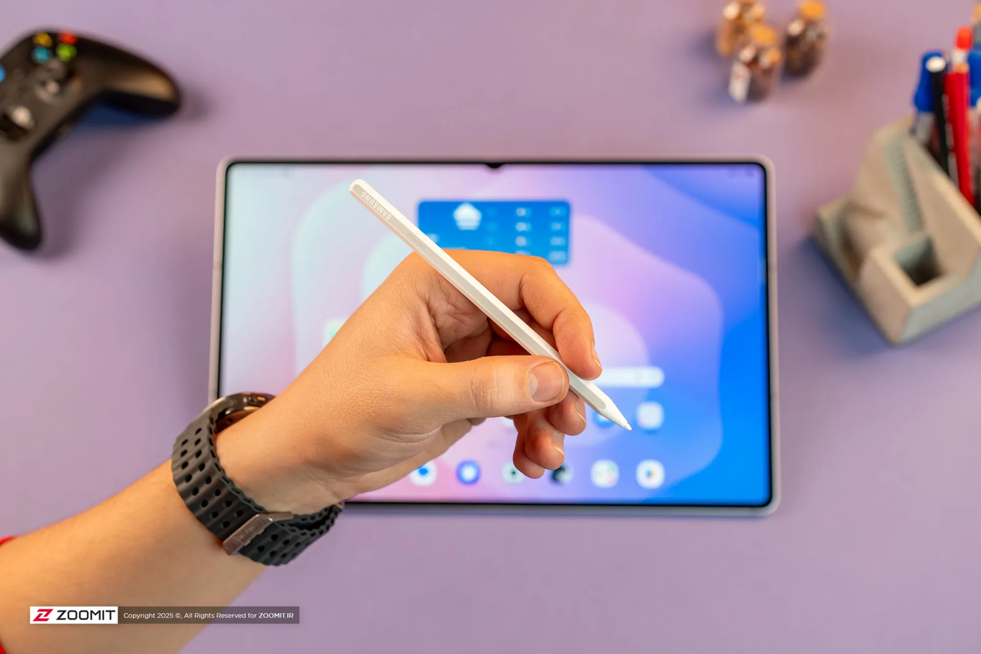 کارکردن با قلم تبلت