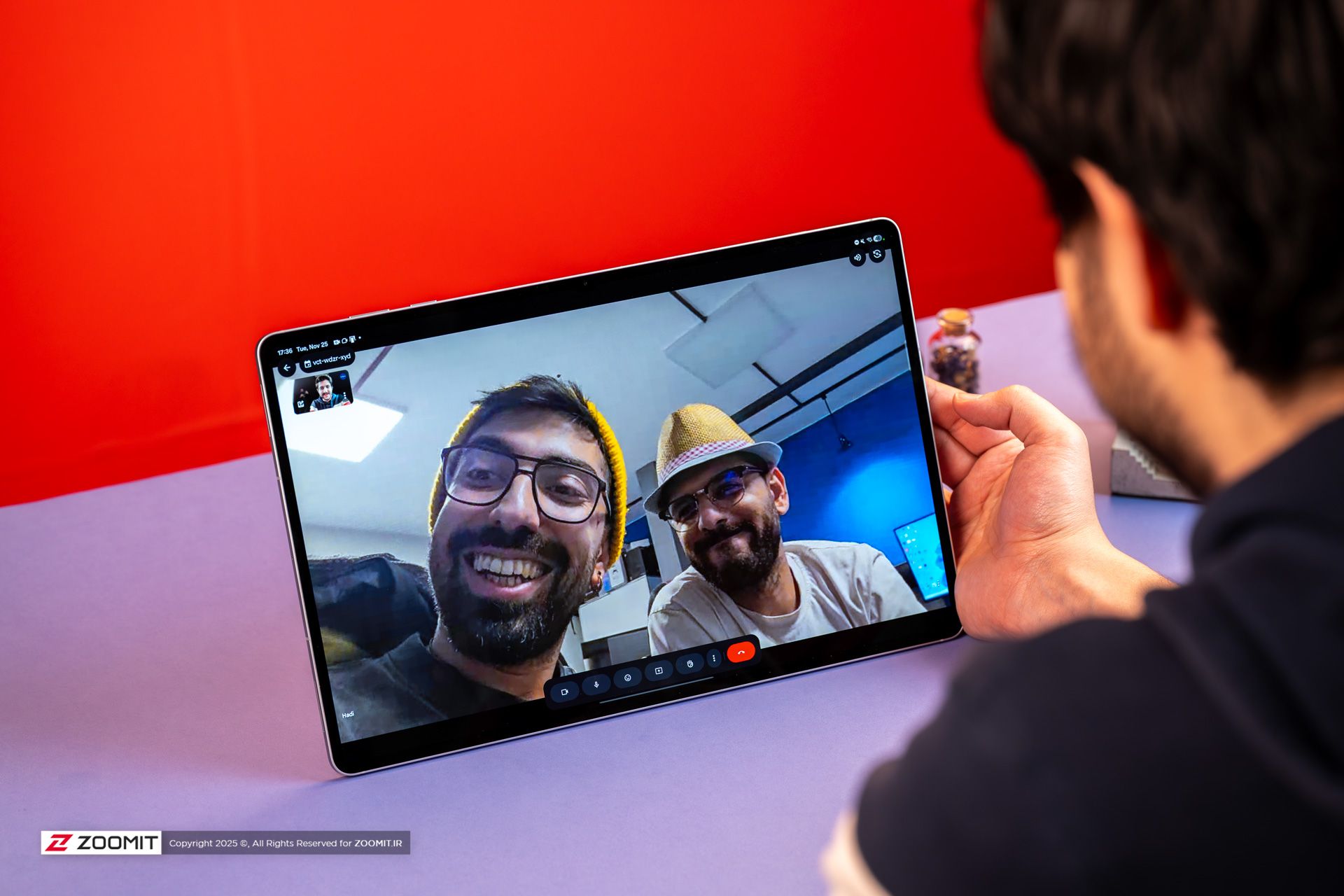 تماس تصویری با تبلت