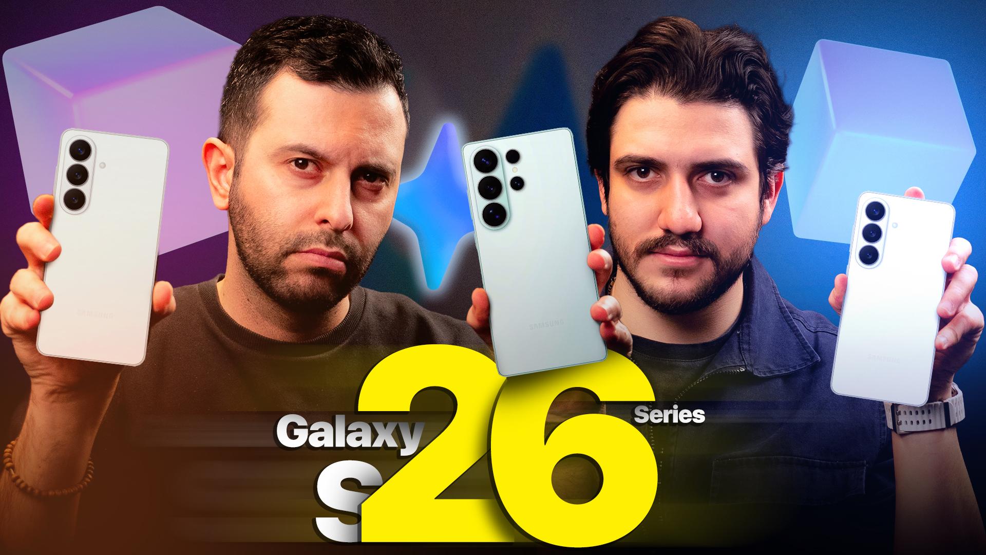 عکس بهزاد و هادی و گوشی‌های سری اس ۲۶ سامسونگ