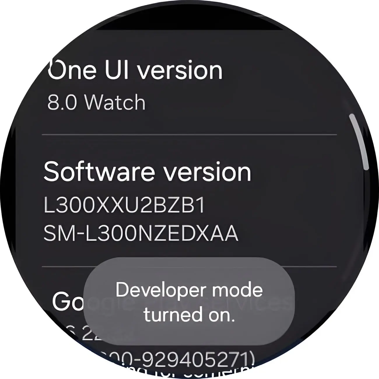 اطلاعات نسخه نرم‌افزار One UI 8.0 در ساعت هوشمند گلکسی واچ (Galaxy Watch)
