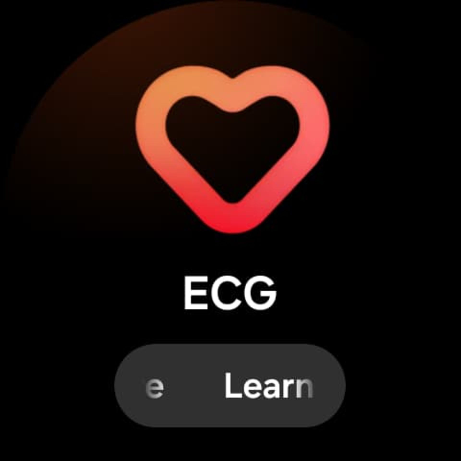 اسکرین‌شات صفحه ECG گلکسی‌ واچ اولترا 