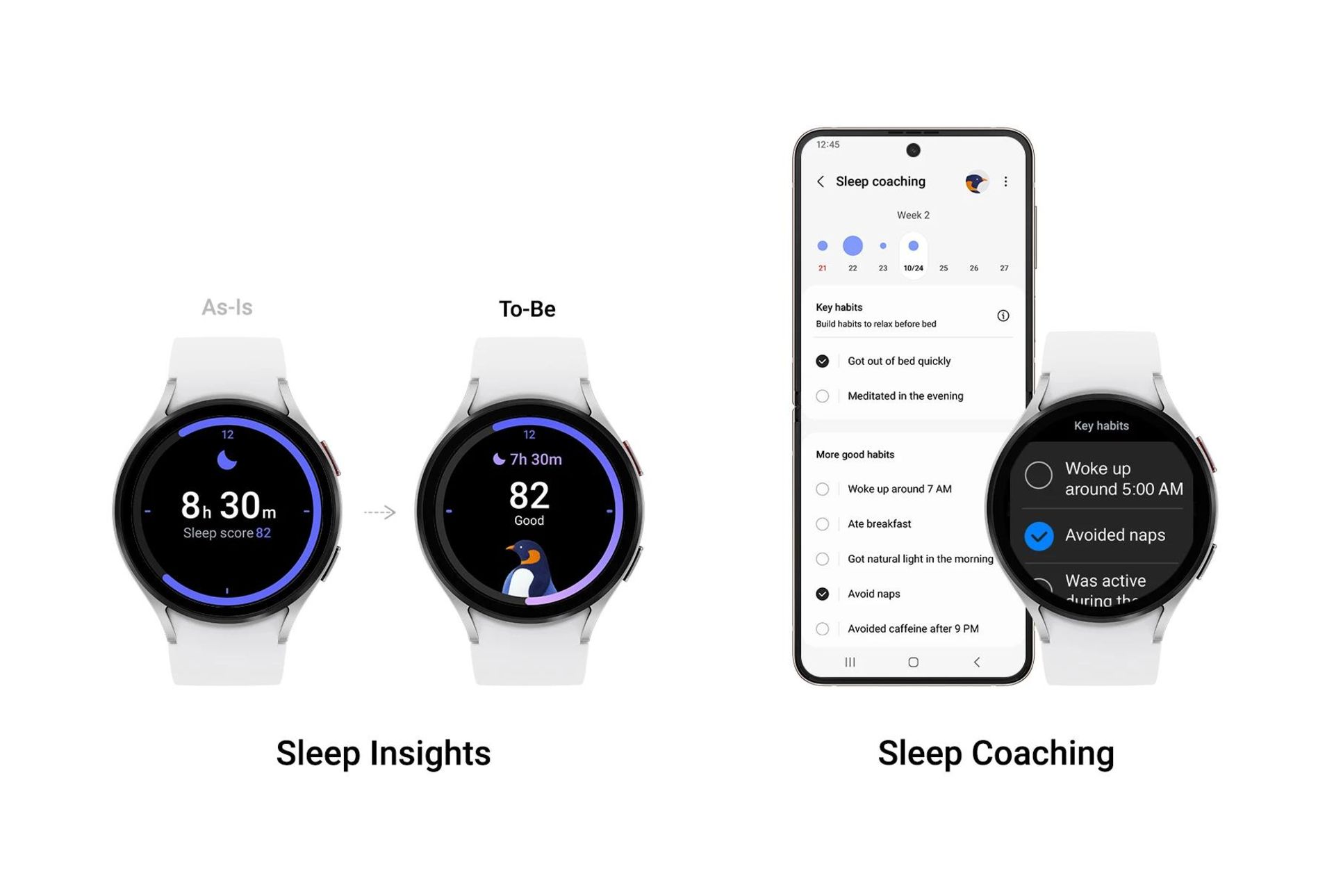 قابلیت نظارت خواب One UI 5 Watch
