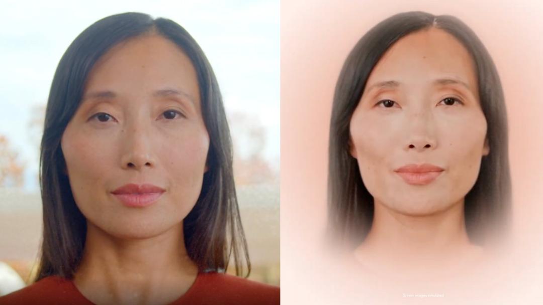 چهره‌ی مجازی یک زن ساخته‌شده با قابلیت Likeness گلکسی XR