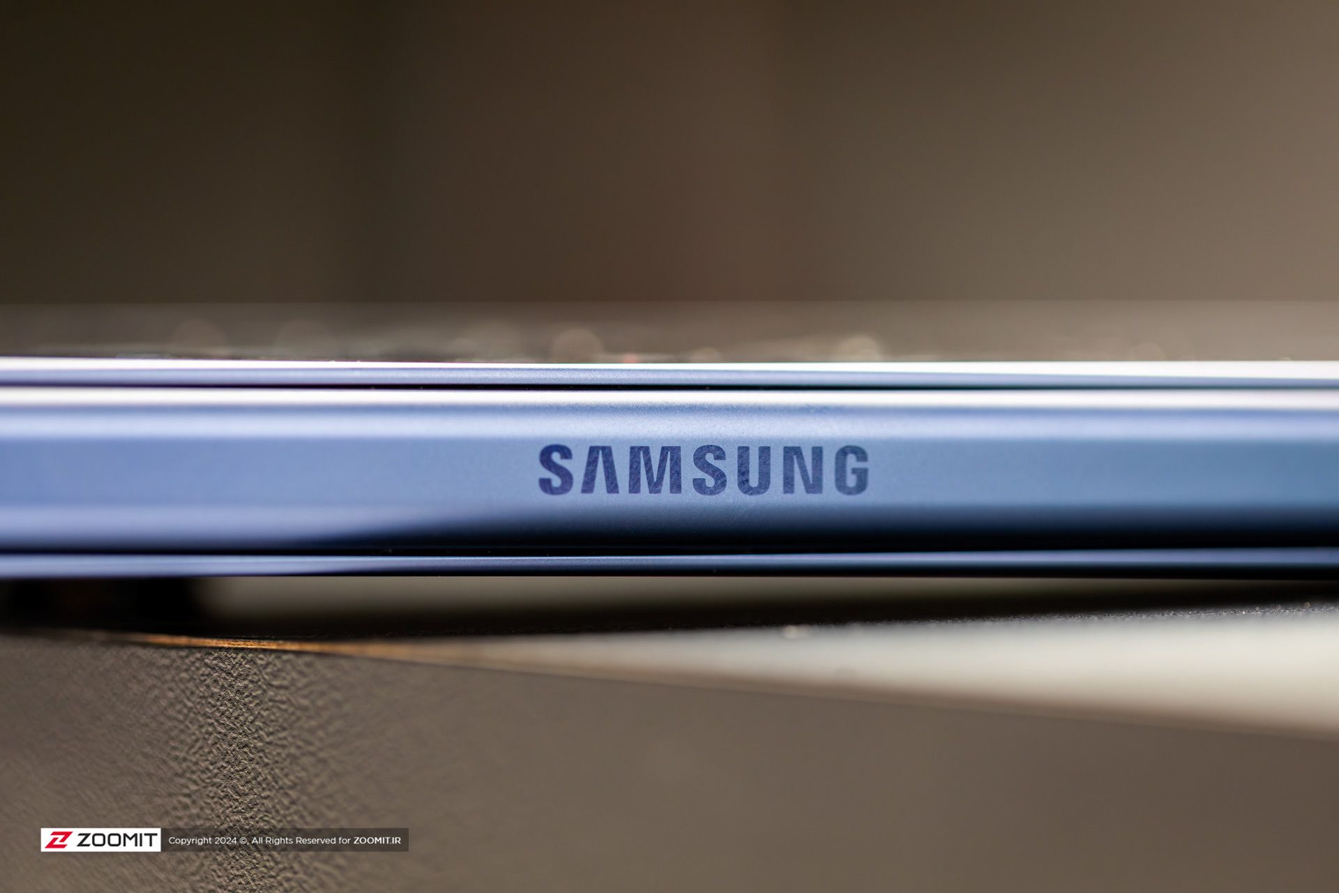 Samsung logo on the hinge of the Galaxy Z Fold 6