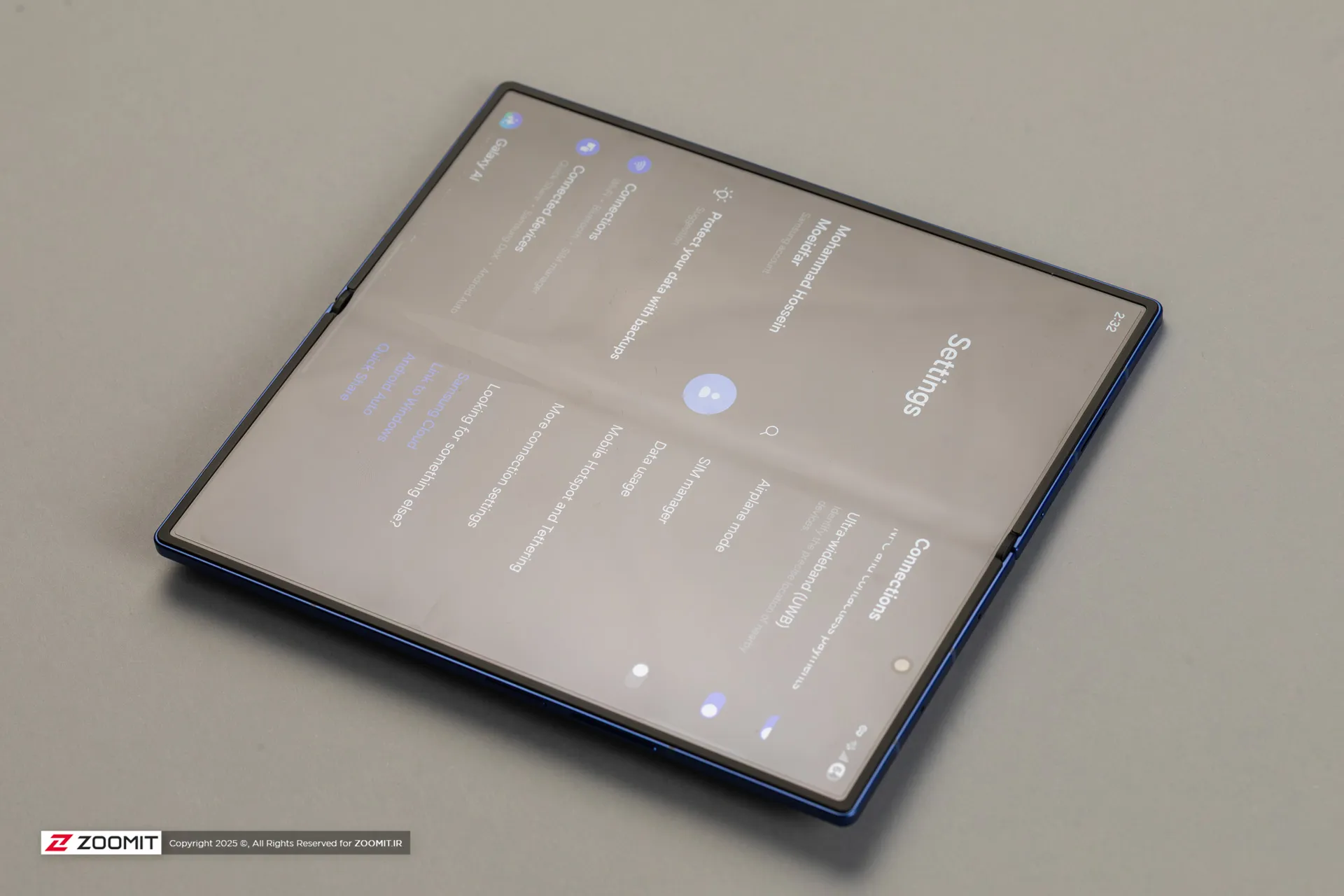 تای نمایشگر Galaxy Z Fold7