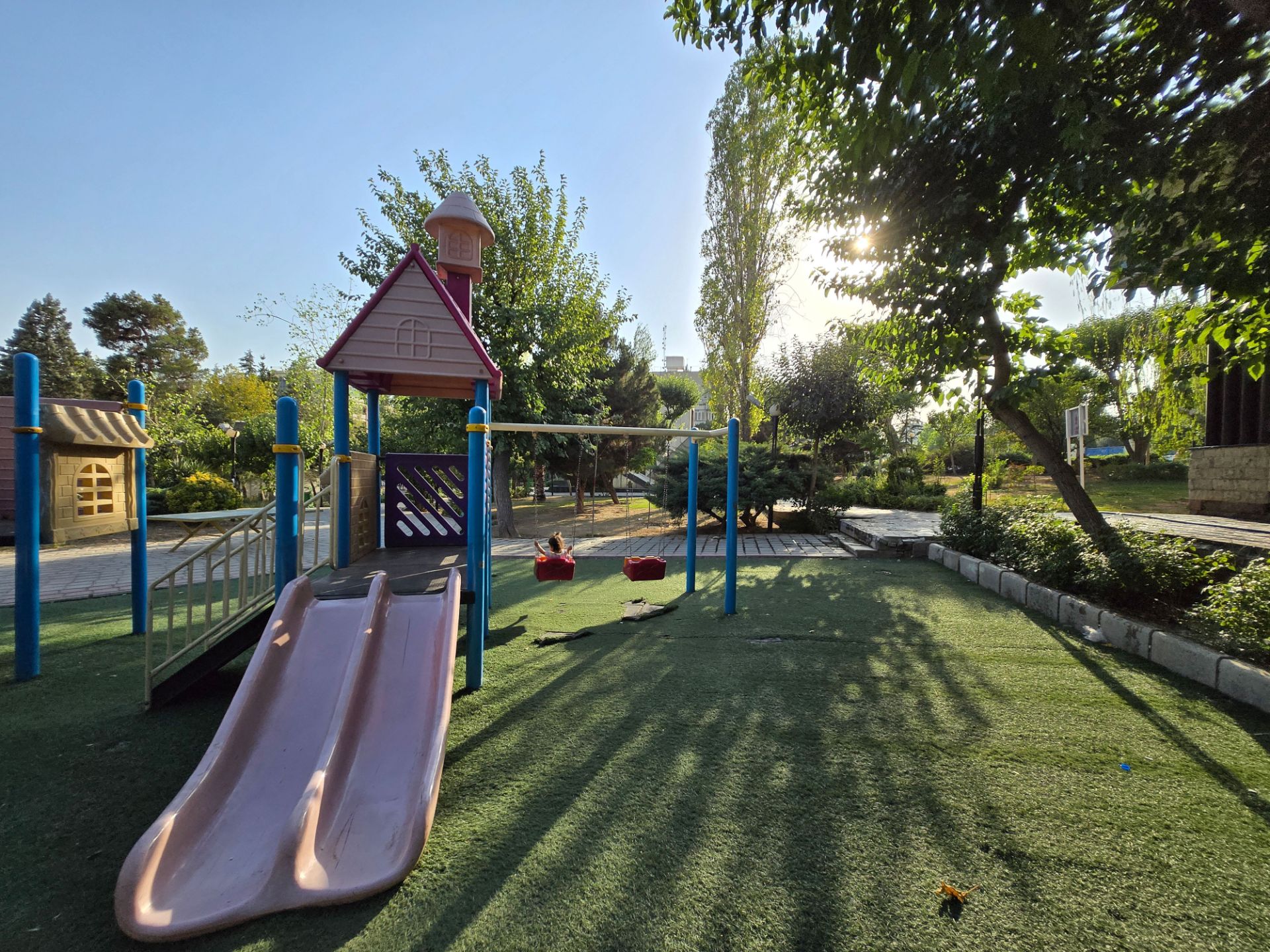 Children's play equipment in the park