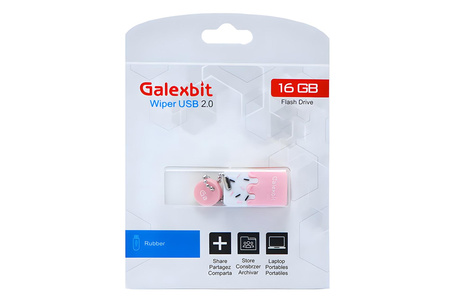 جعبه فلش مموری گلکسبیت Galexbit Wiper 16GB USB 2.0