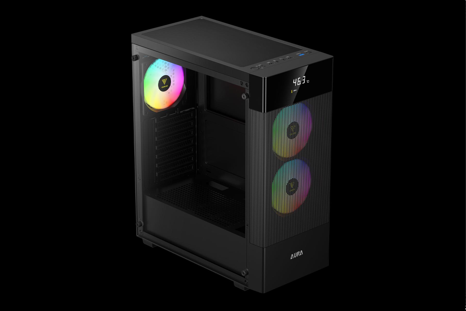 نمای سمت چپ کیس کامپیوتر گیم دیاس AURA GC5 ELITE ARGB