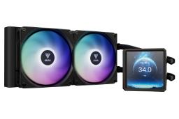 خنک کننده مایع گیم دیاس AURA GL240 LCD رنگ مشکی