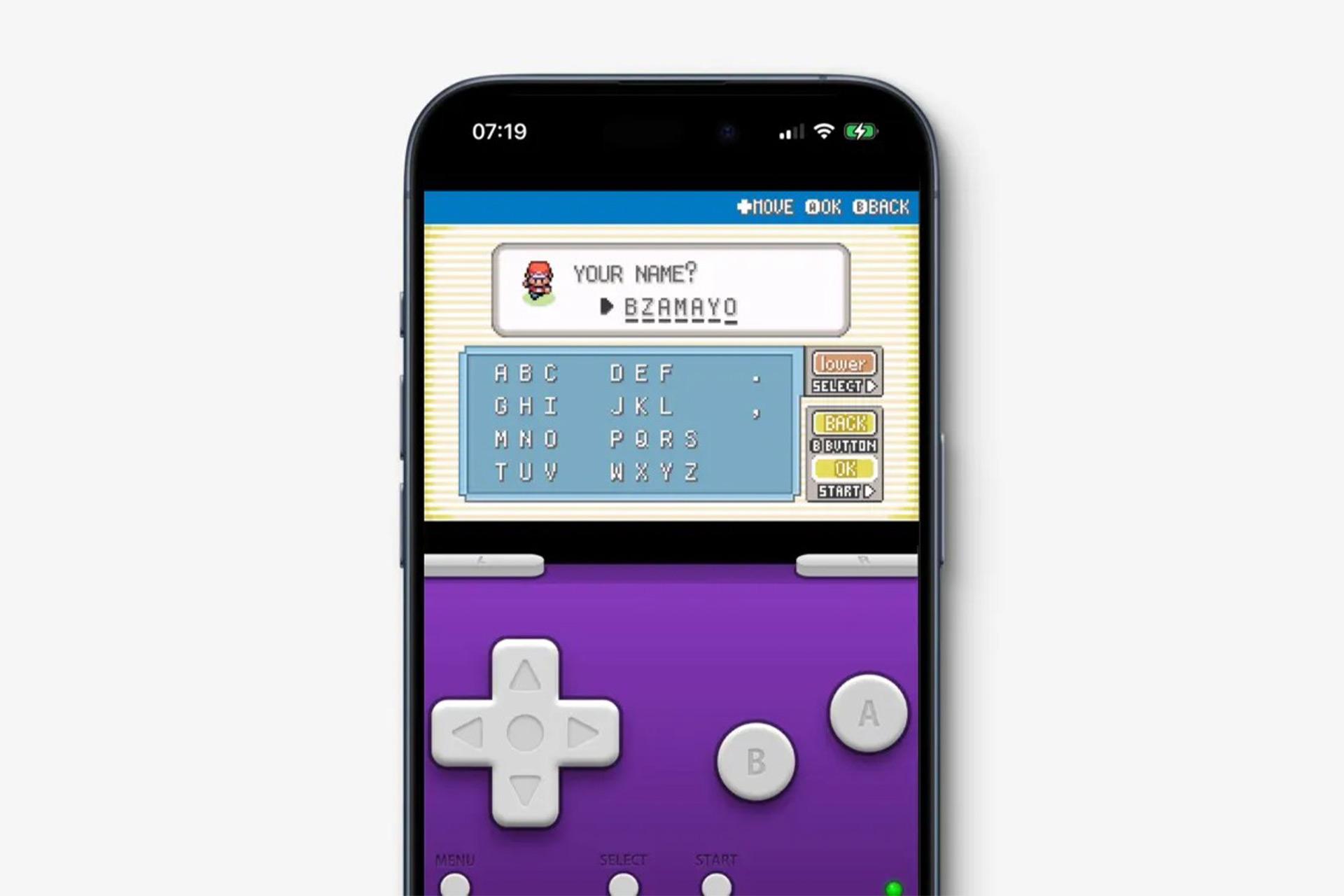 شبیه‌ساز بازی Game Boy در گوشی آیفون