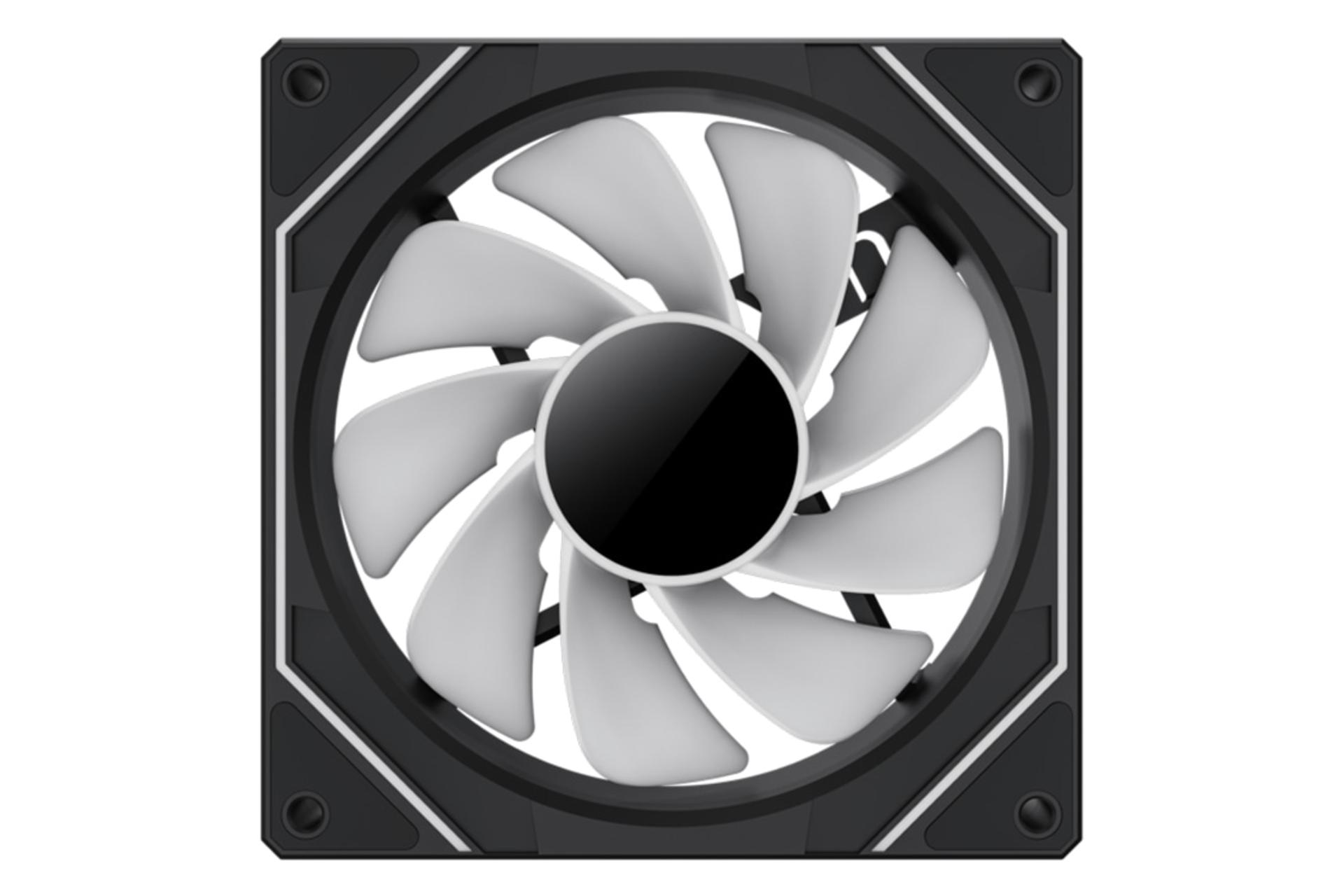 فن کیس گیم‌ مکس GameMax FN12A-S8I-R از نمای روبرو