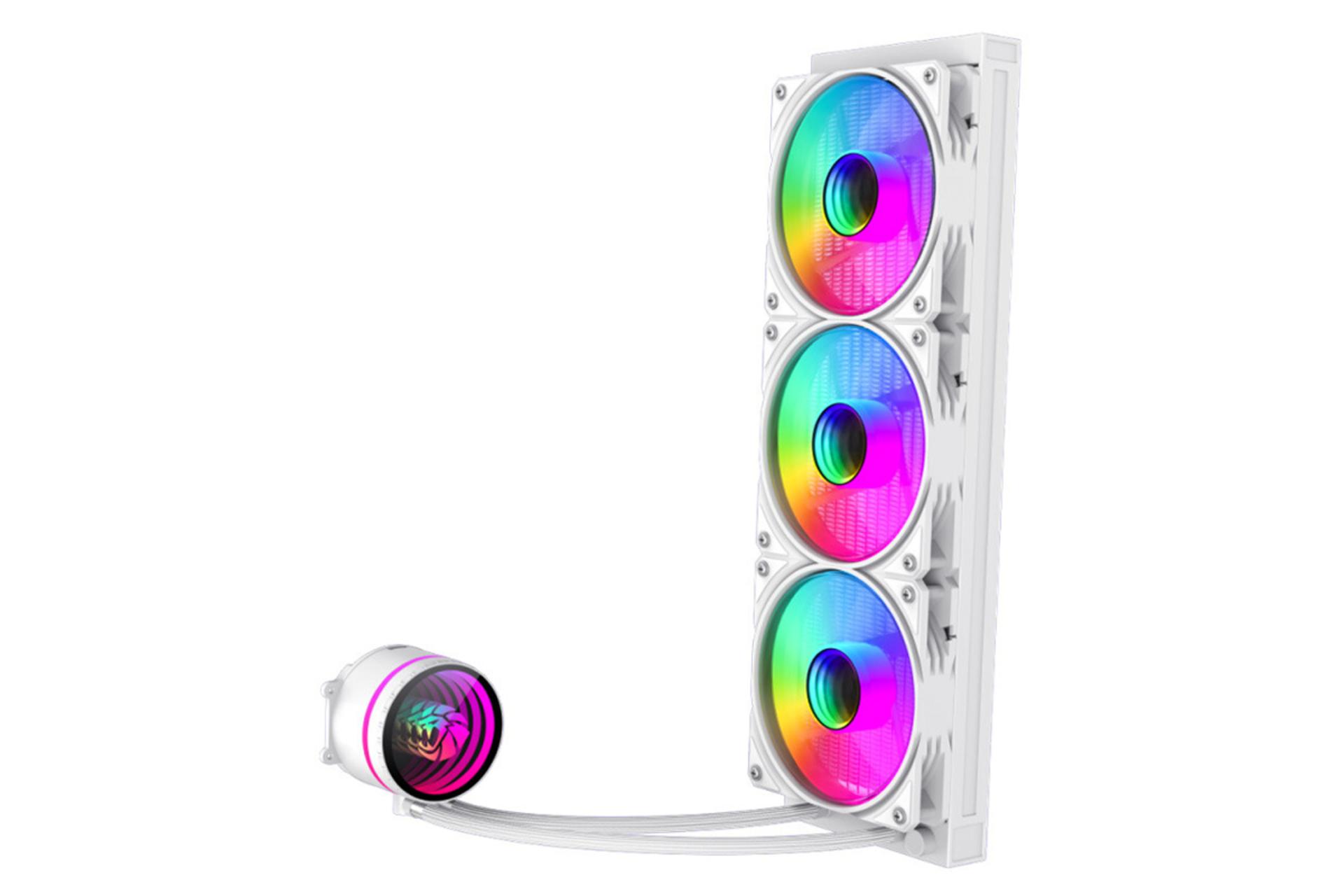 خنک کننده مایع گیم مکس ICEBURG 360 Infinity WH رنگ سفید