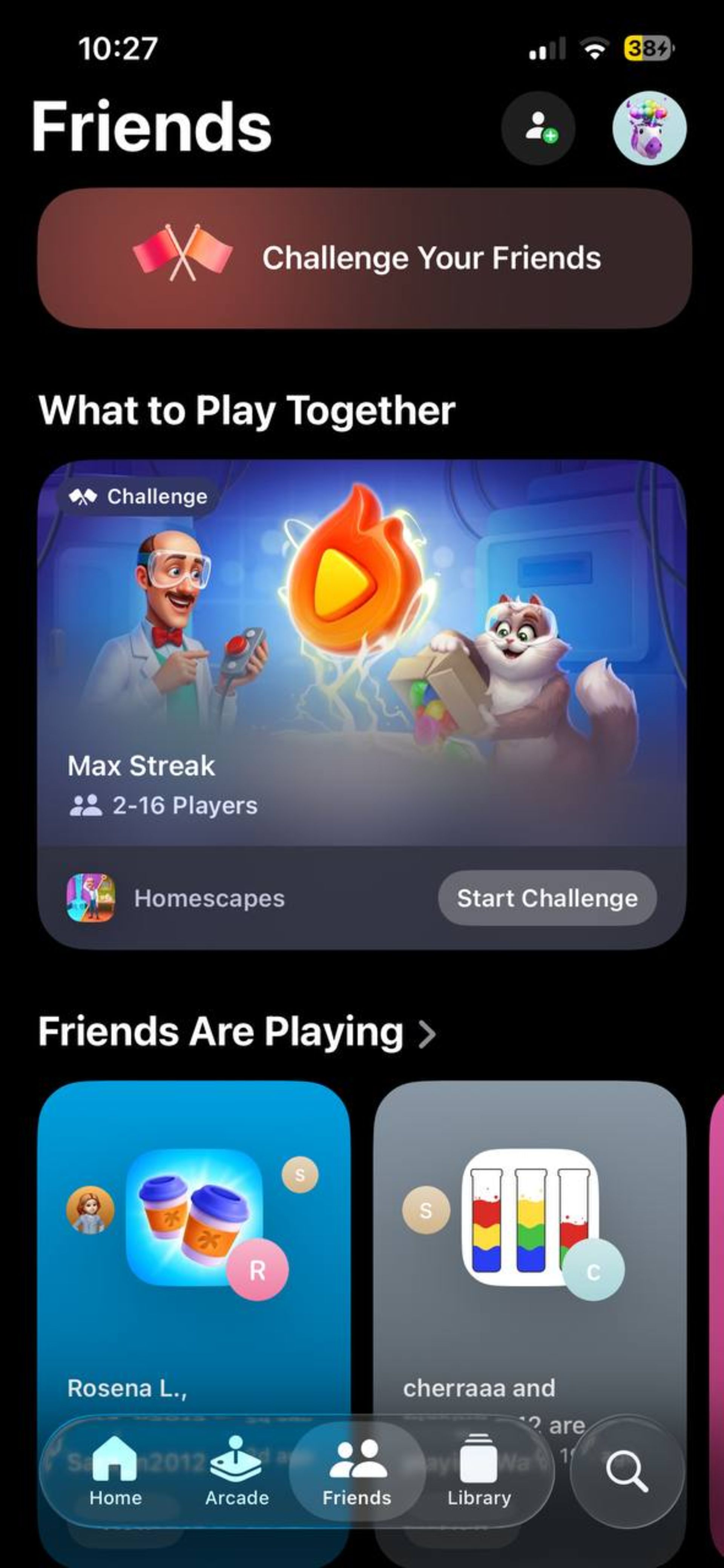 اپلیکیشن Games در iOS 26
