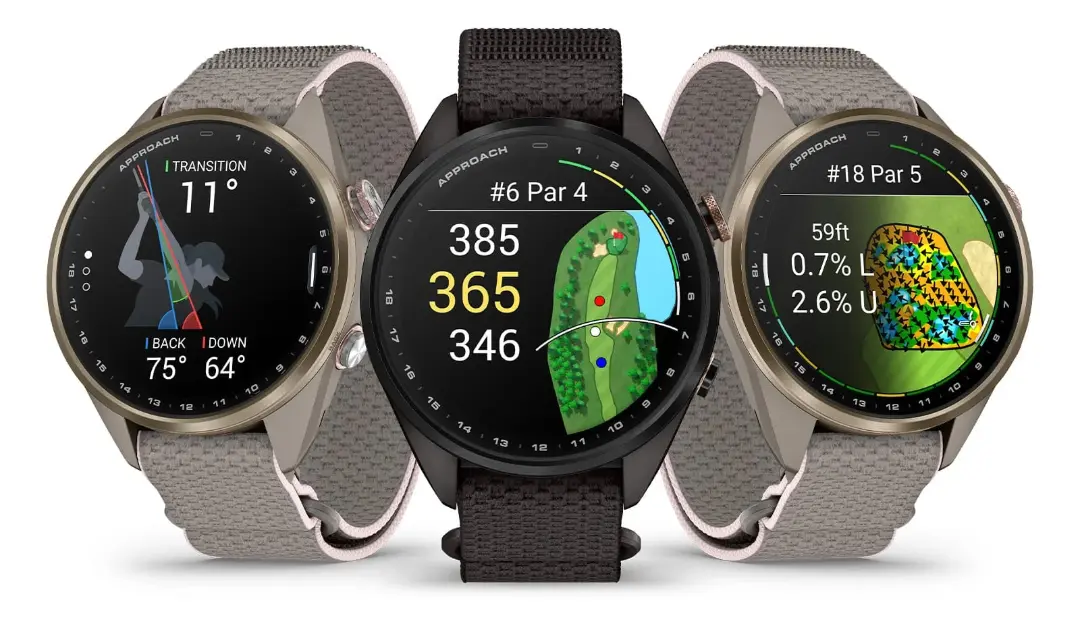 ساعت هوشمند گارمین (Garmin Approach S72) با نمایش اطلاعات بازی گلف